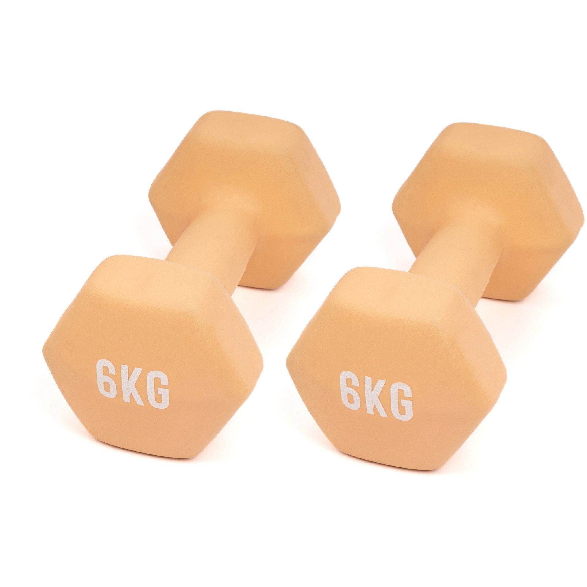 Myga  Hex Dumbbells - Orange - 8KG
