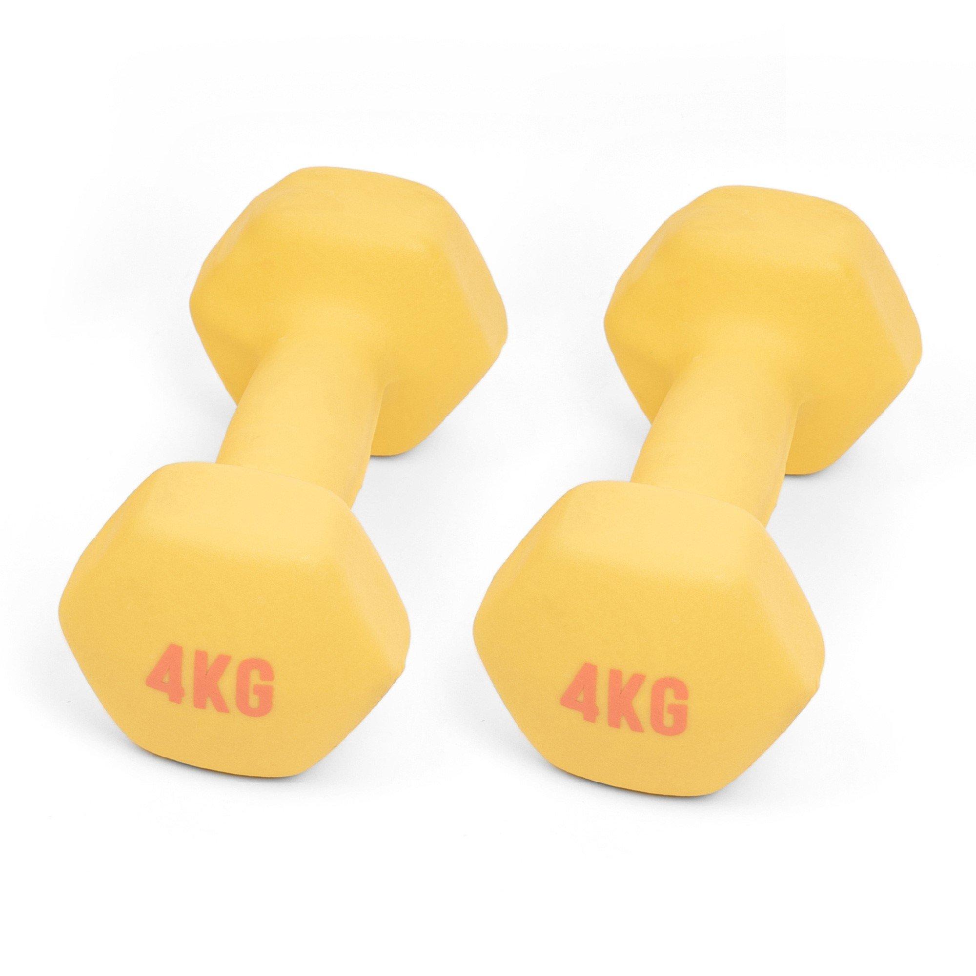 Myga  Hex Dumbbells - Yellow - 4KG