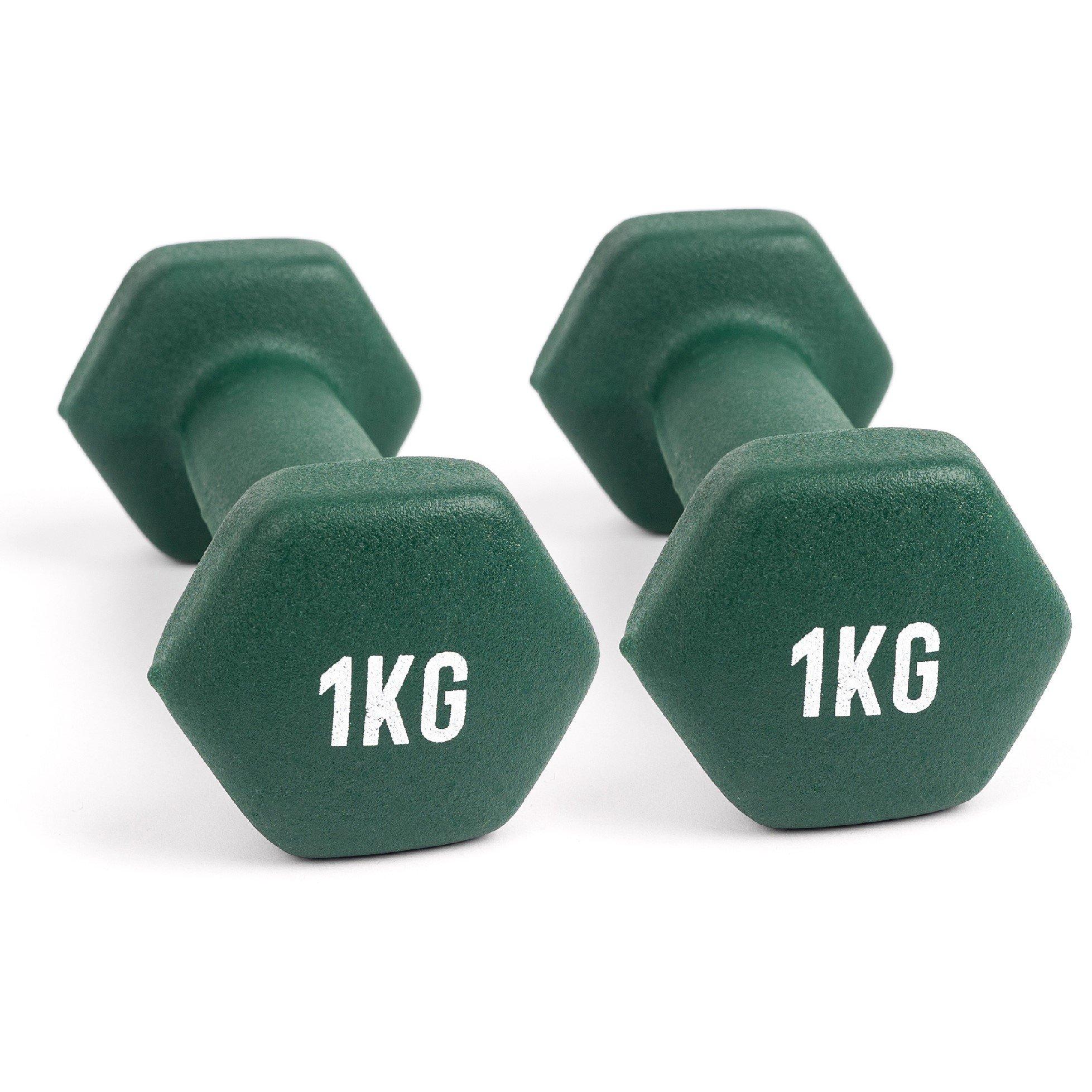 Myga  Hex Dumbbells - Green - 1KG