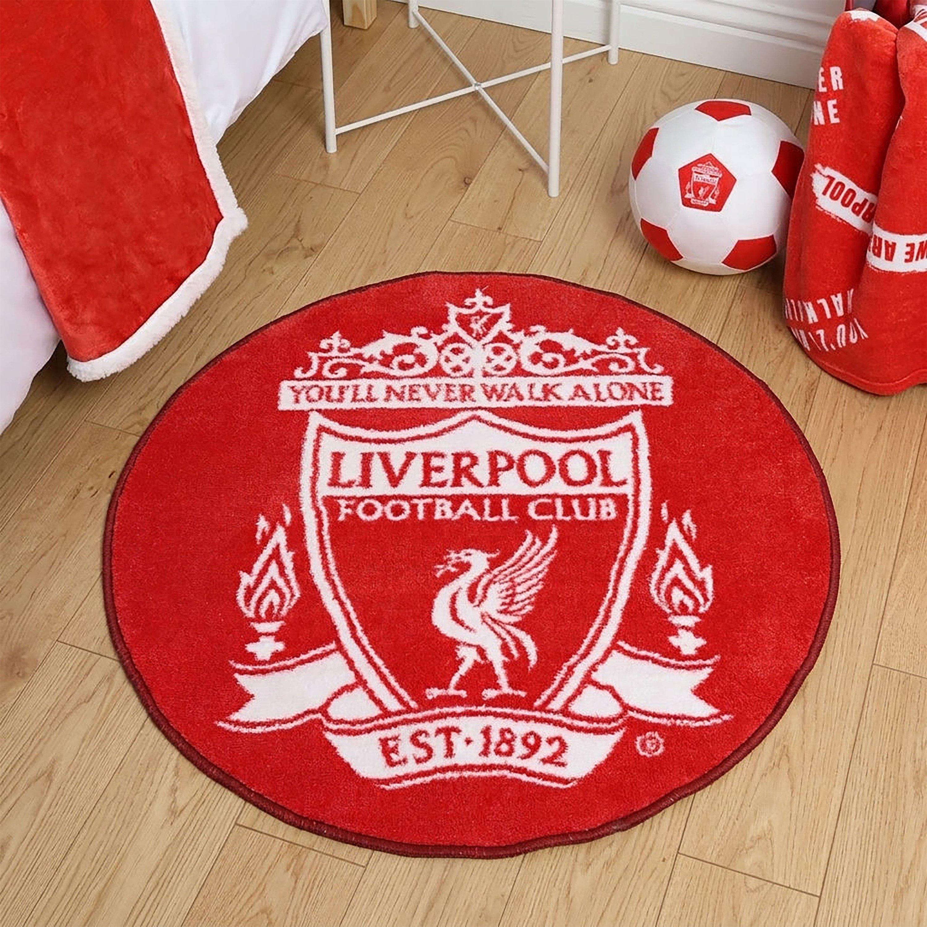 Red - Liverpool FC - Liverpool FC Logo Printed Rug - 3