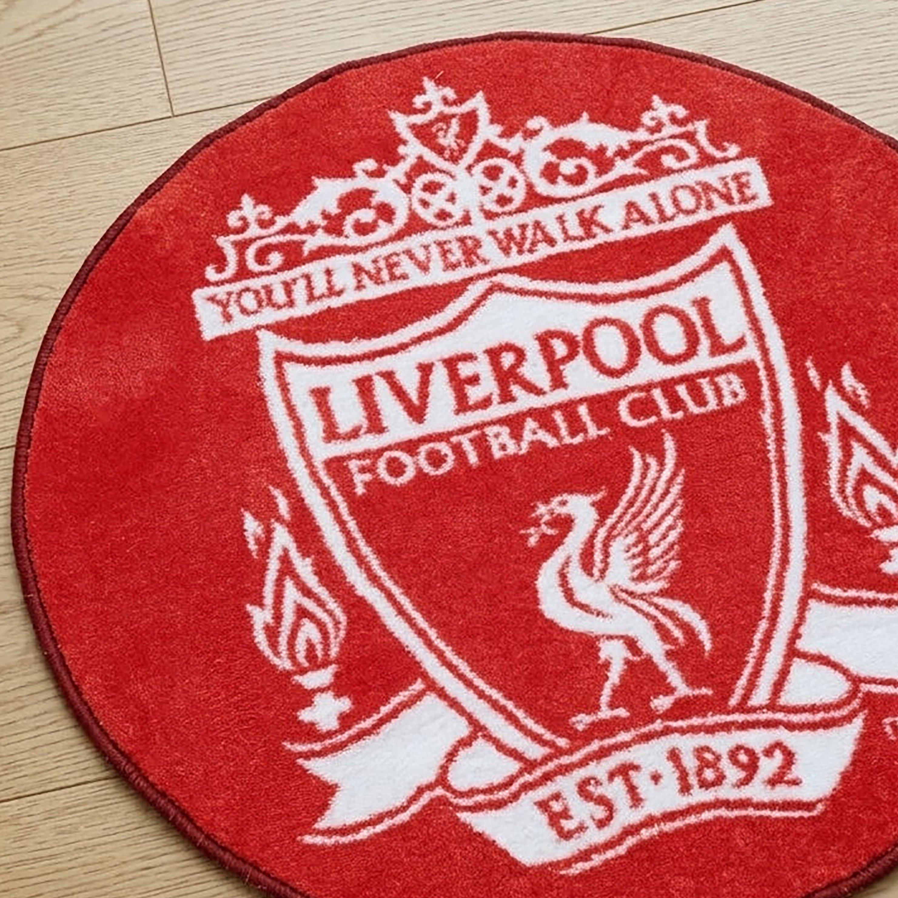 Red - Liverpool FC - Liverpool FC Logo Printed Rug - 4