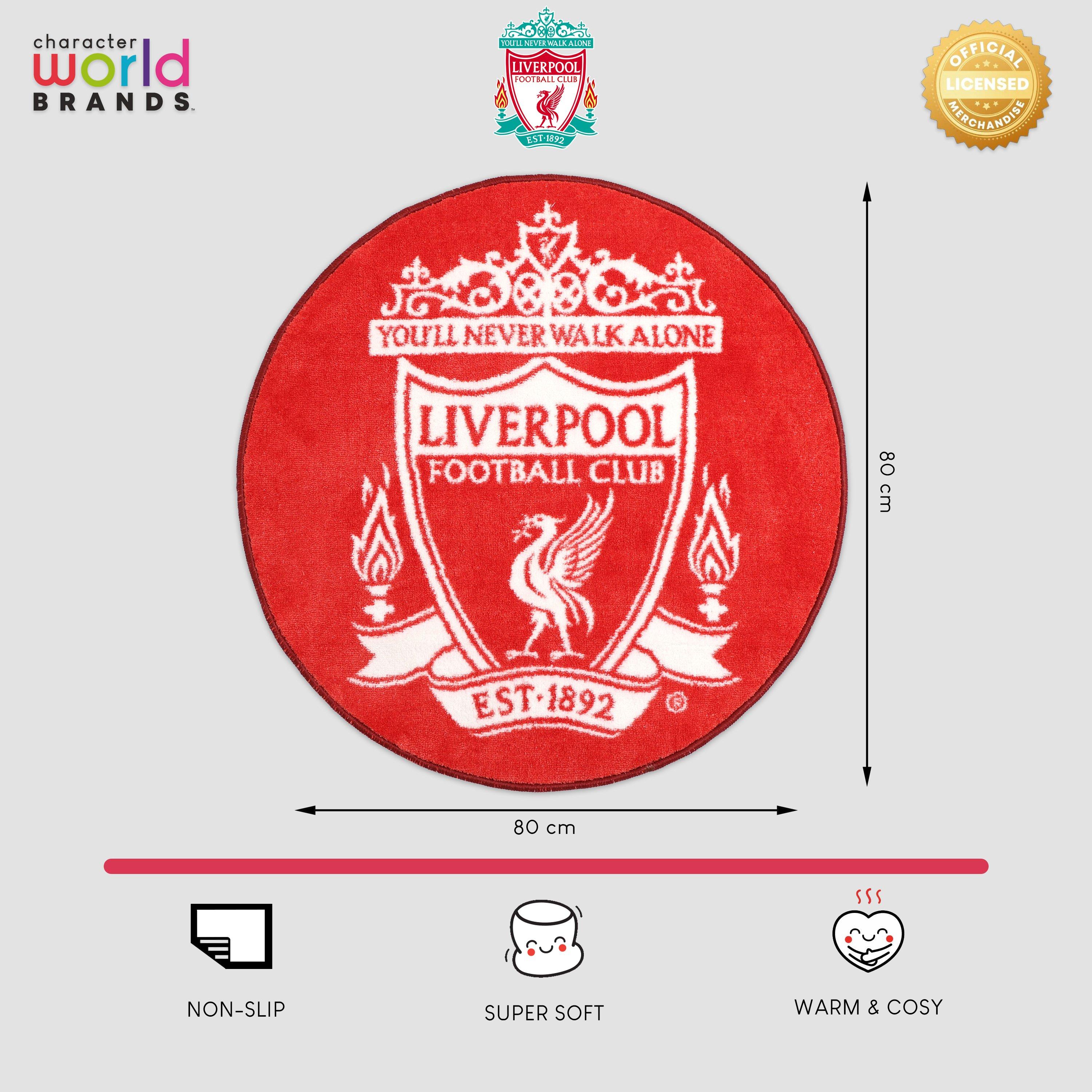 Red - Liverpool FC - Liverpool FC Logo Printed Rug - 7