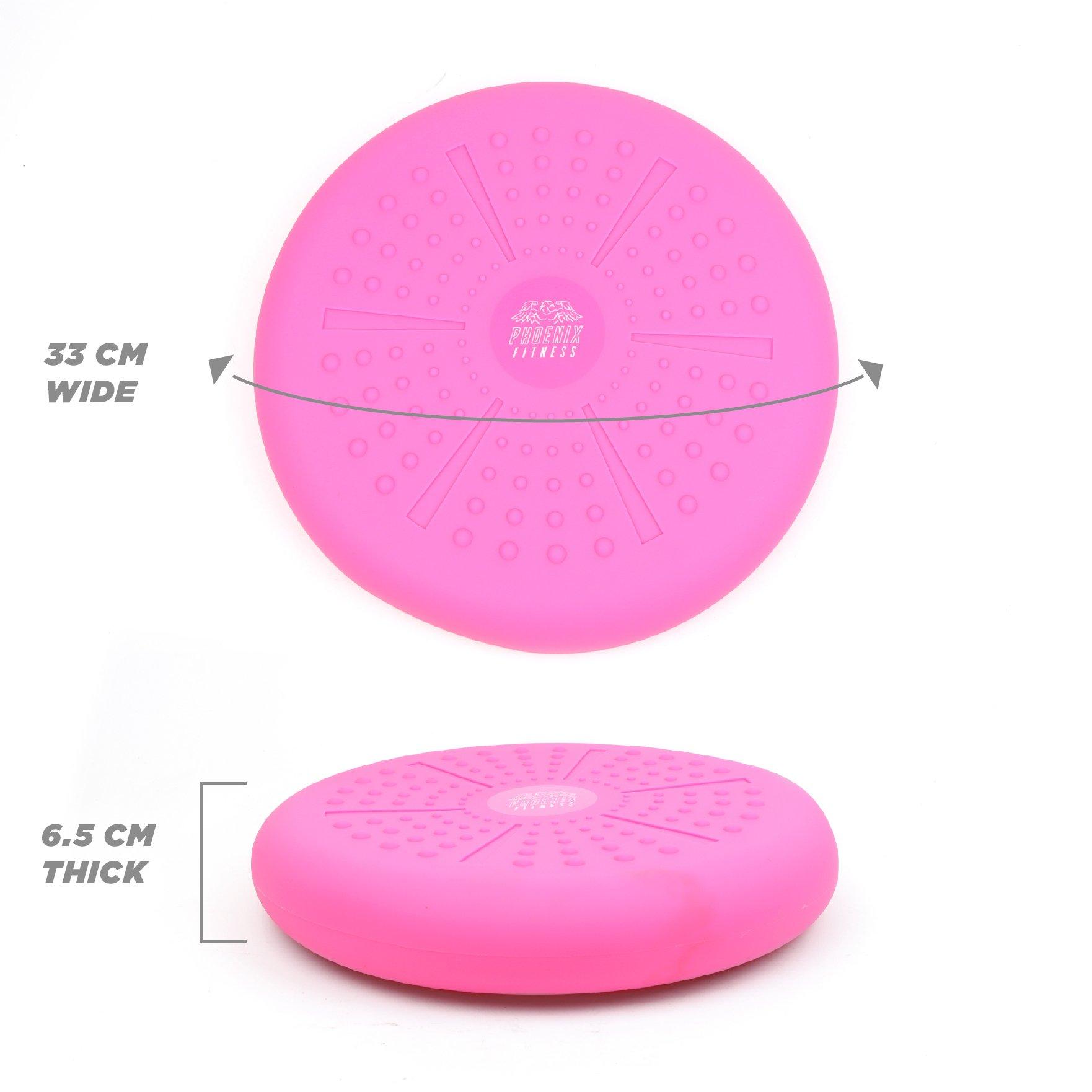 Pink - Phoenix Fitness - Wobble Cushion - 4