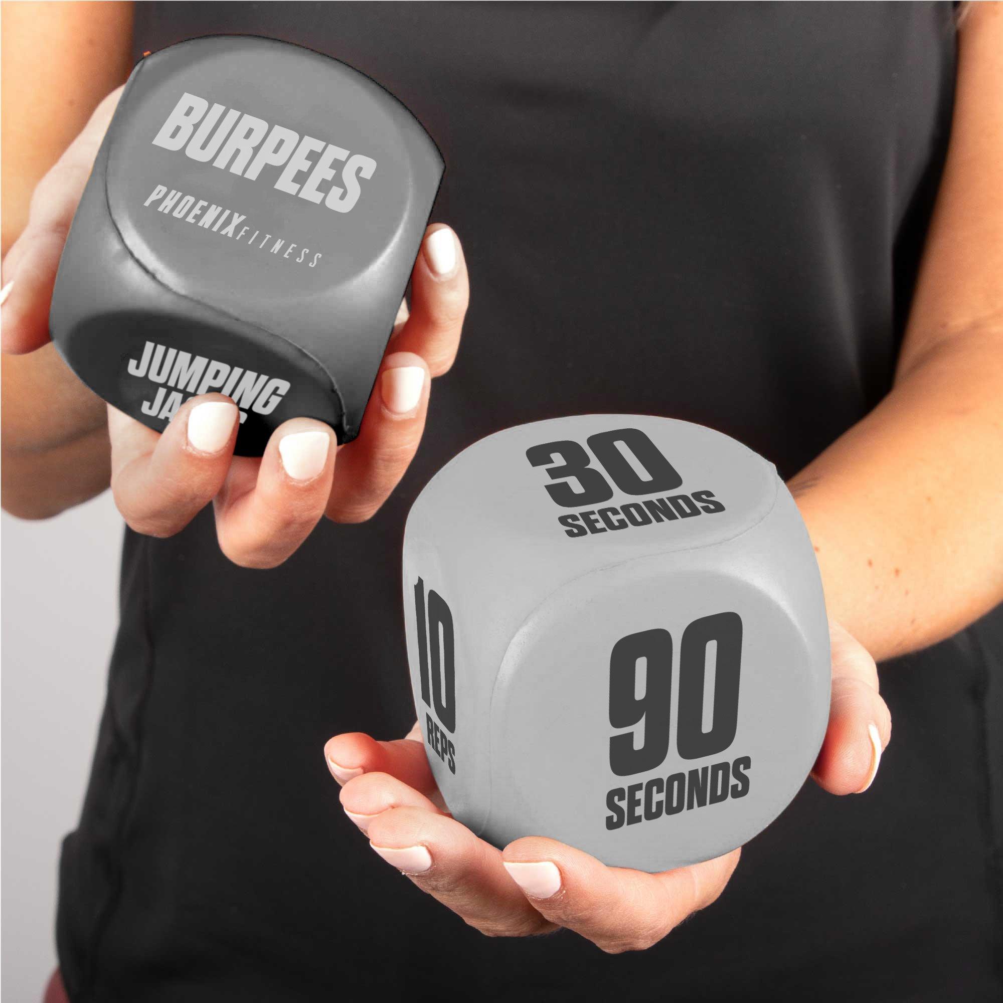 Black - Phoenix Fitness - Exercise Dice - 3
