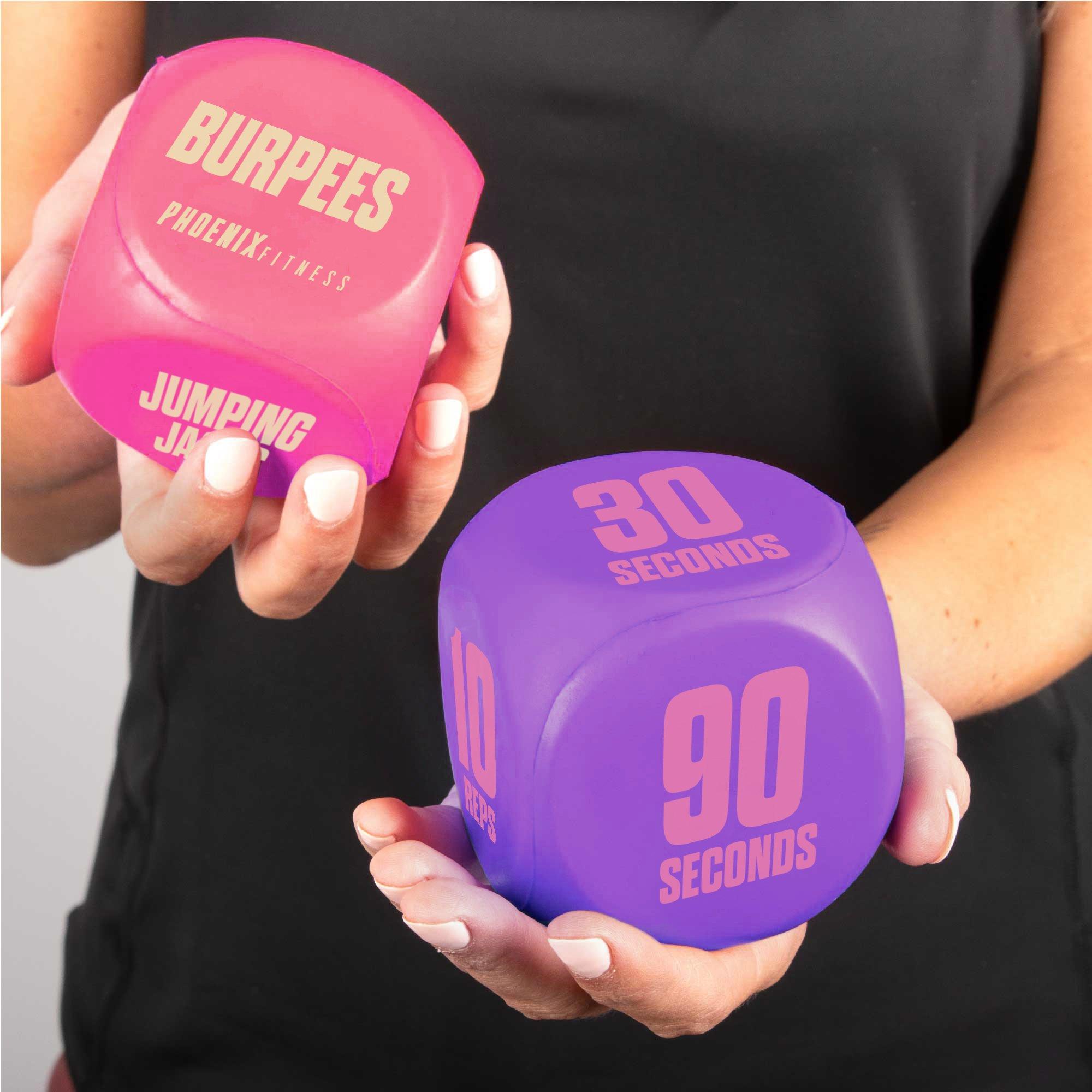 Pink - Phoenix Fitness - Phoenix Fitness Exercise Dice - 3