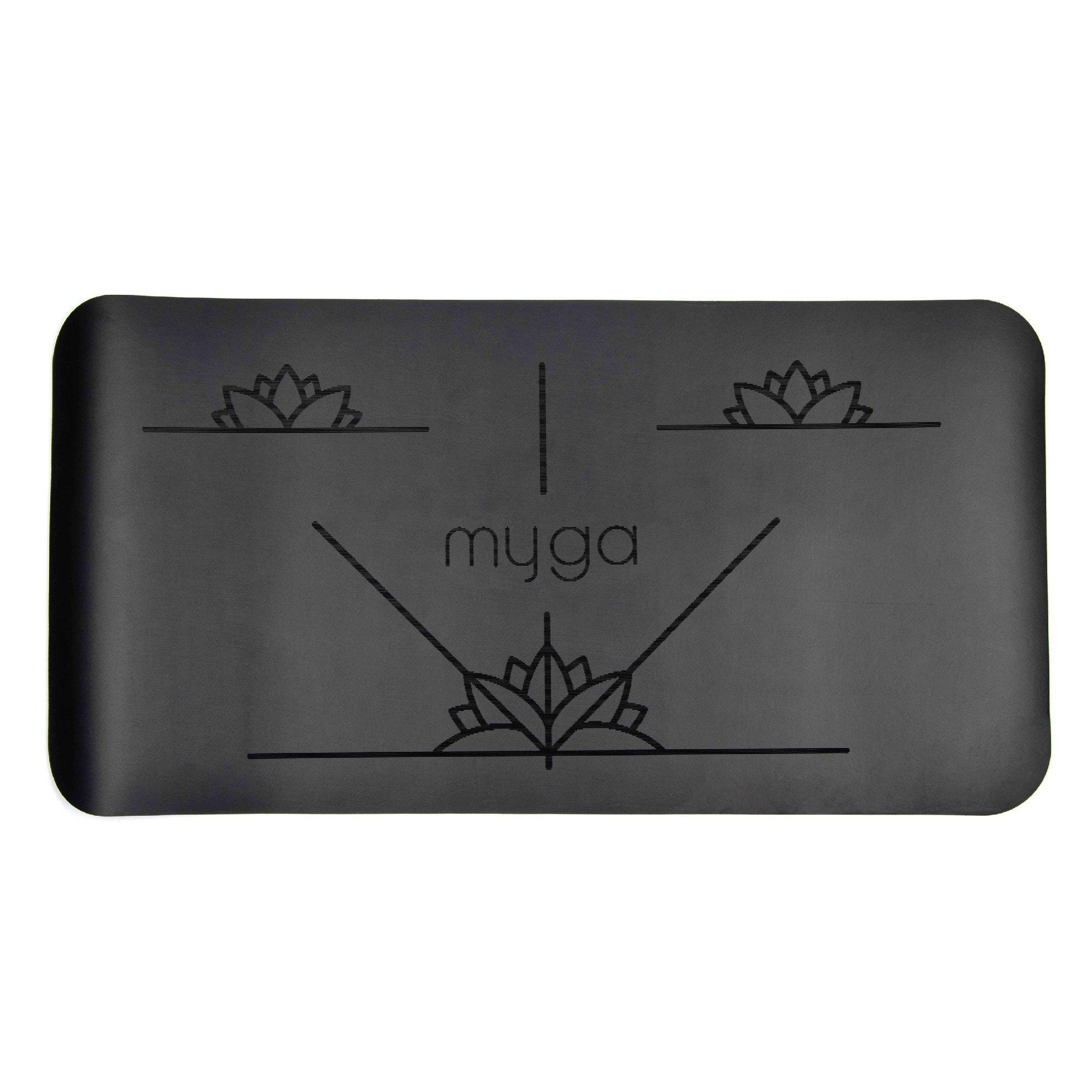 Black - Myga - Myga Alignment Yoga Pad Mat - 1