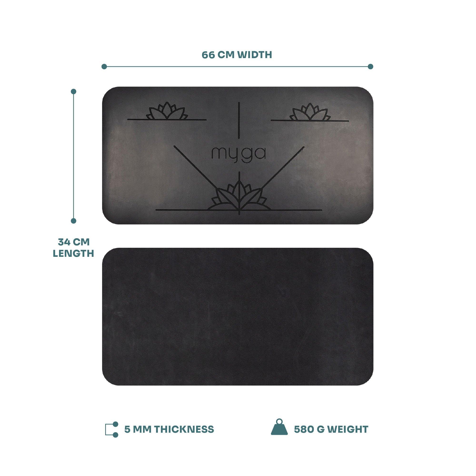 Black - Myga - Myga Alignment Yoga Pad Mat - 5