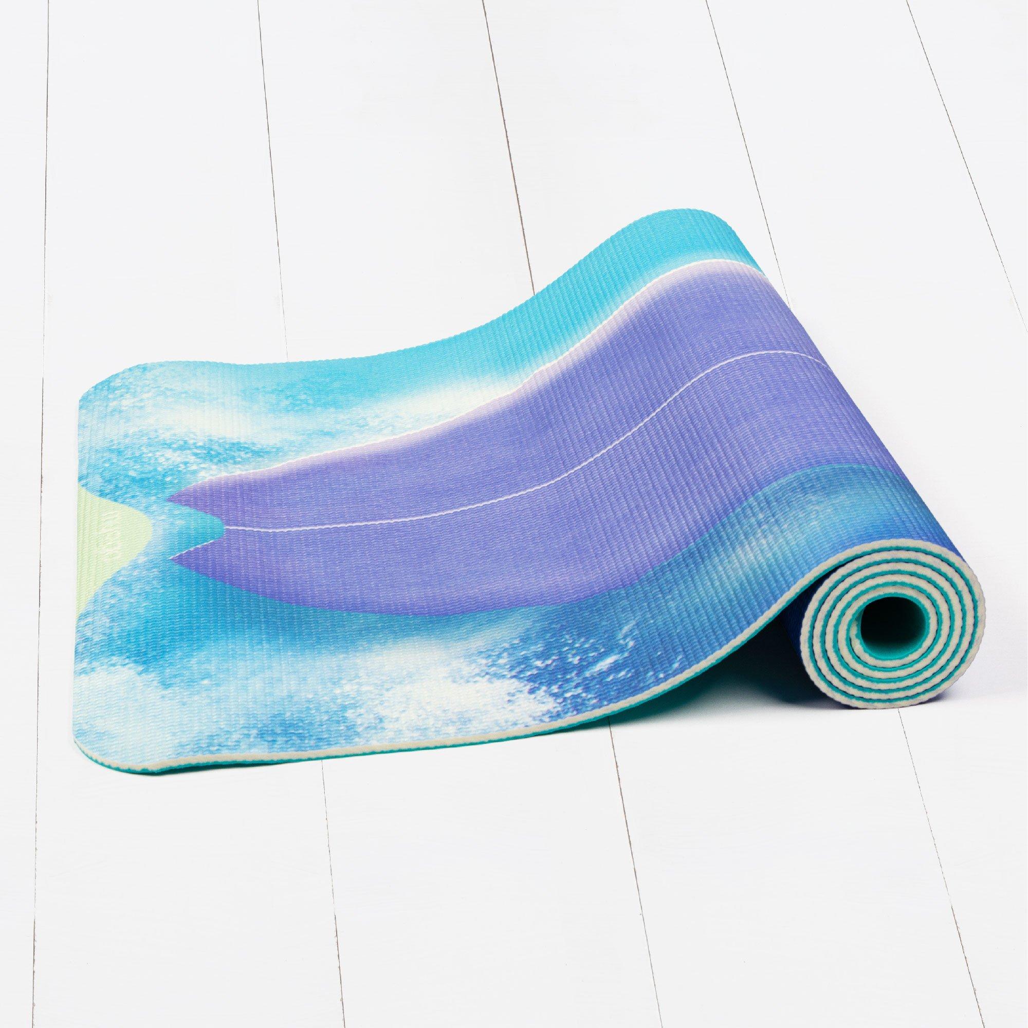 Blue - Myga - Kids Printed Yoga Mat - 3