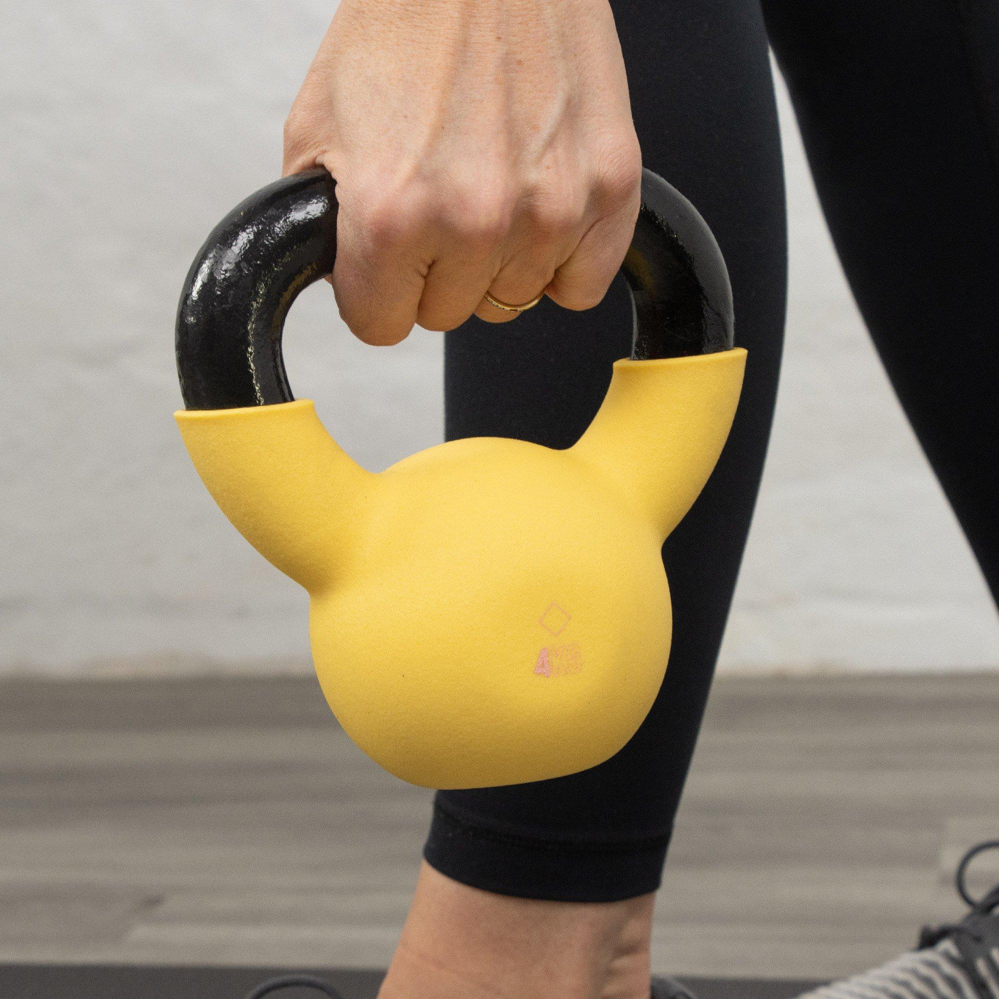 Yellow - Myga - Myga Iron Kettlebell - 2