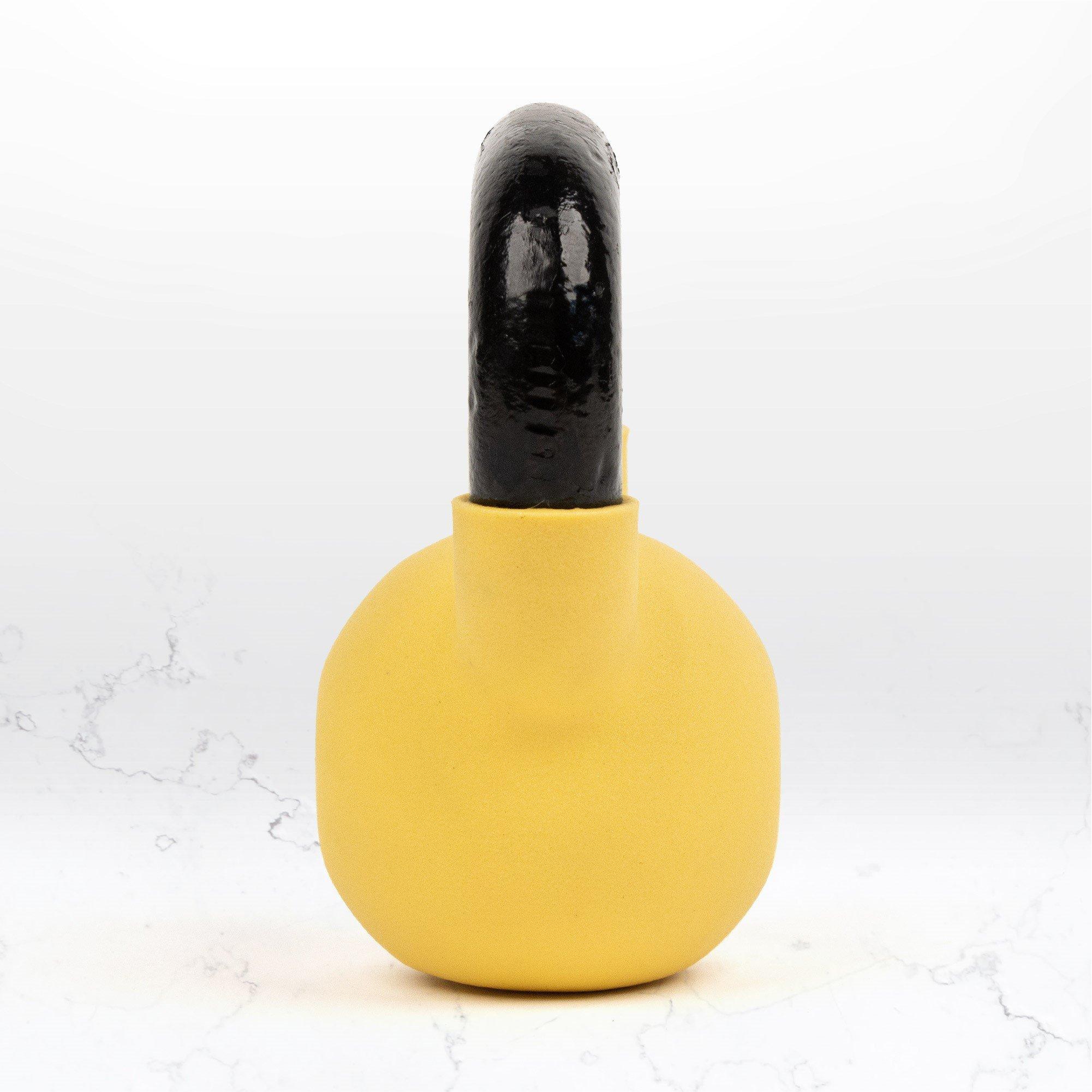 Yellow - Myga - Myga Iron Kettlebell - 3