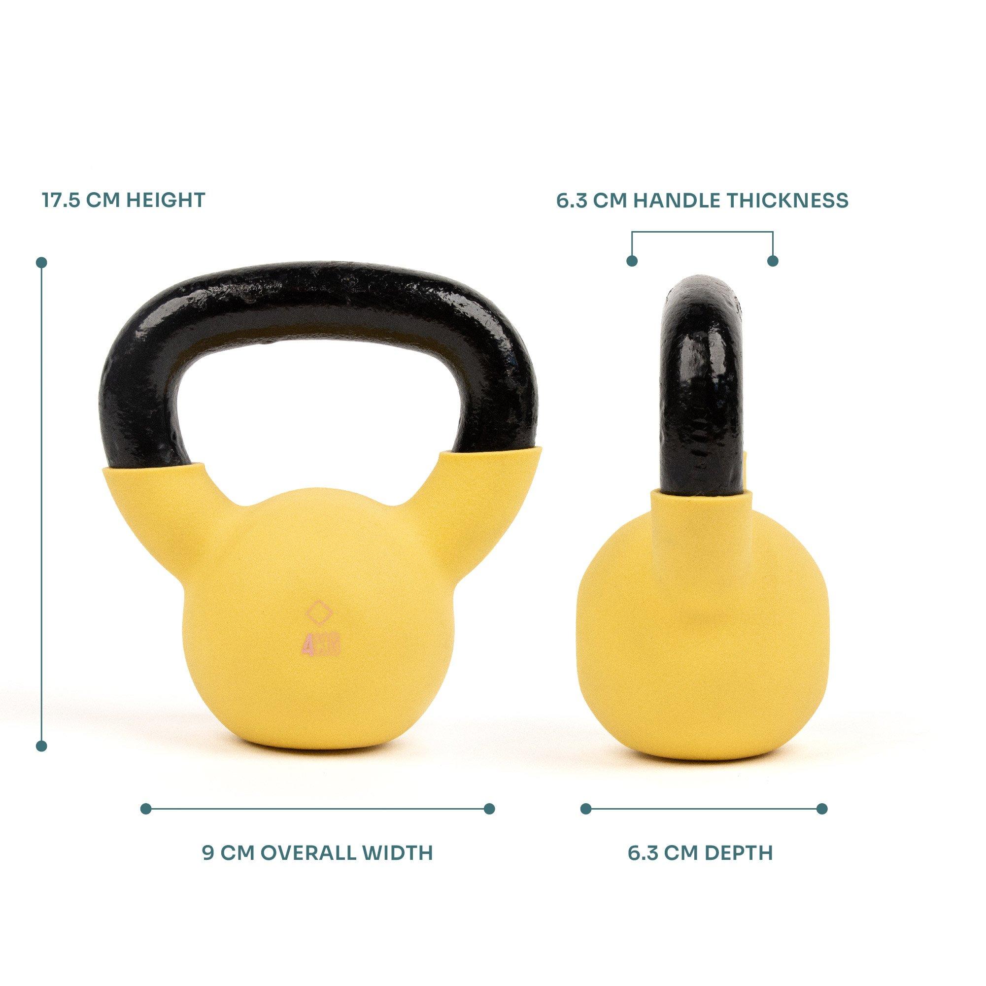 Yellow - Myga - Myga Iron Kettlebell - 5