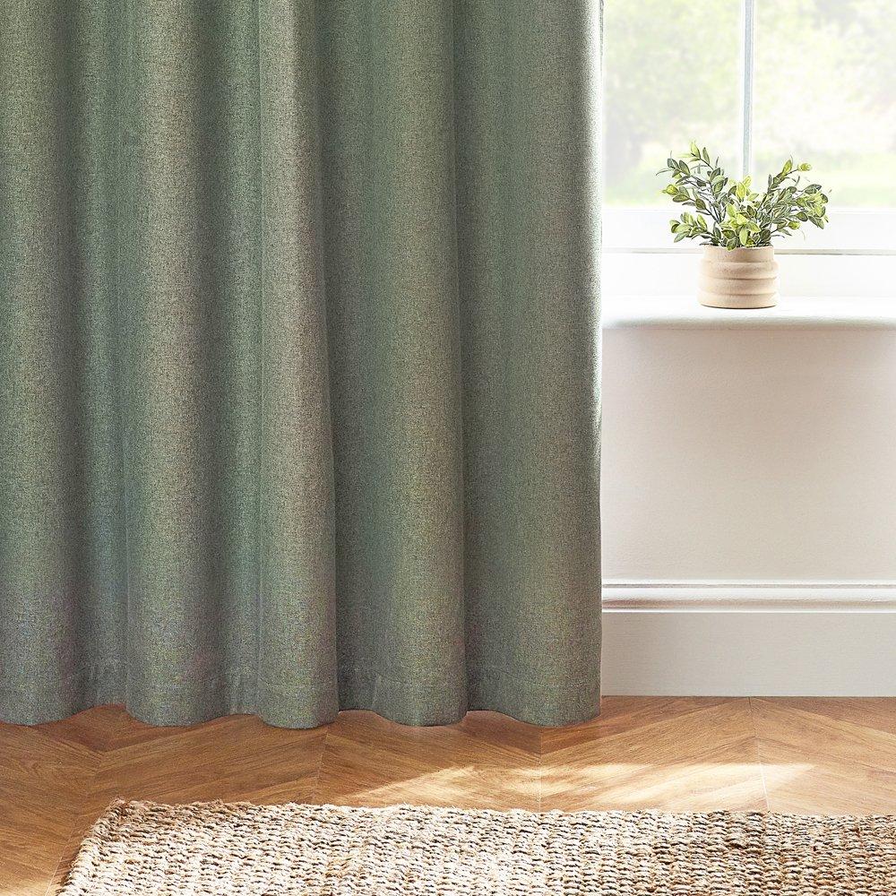 Eucalyptus - Furn - Dawn Textured Blackout Eyelet Curtains - 3