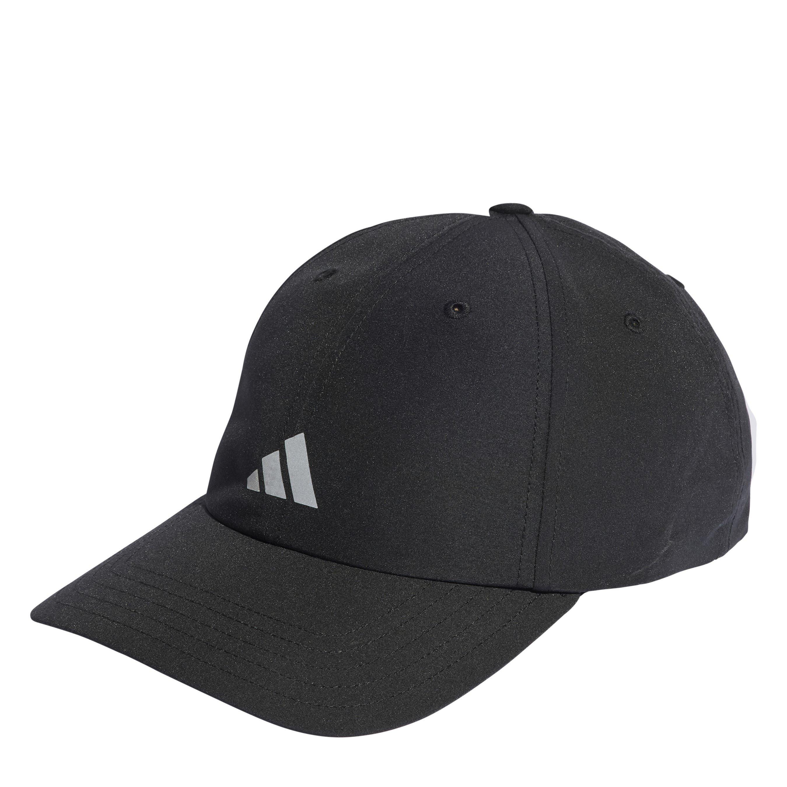 Blk/Met Silver - adidas - Running Essentials Aeroready 6-Panel Adults Baseball Cap - 1
