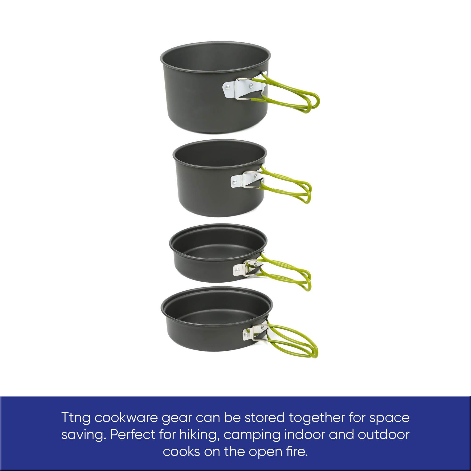 Grey - Streetwize - 10 Piece Camping Cookware Set - 2