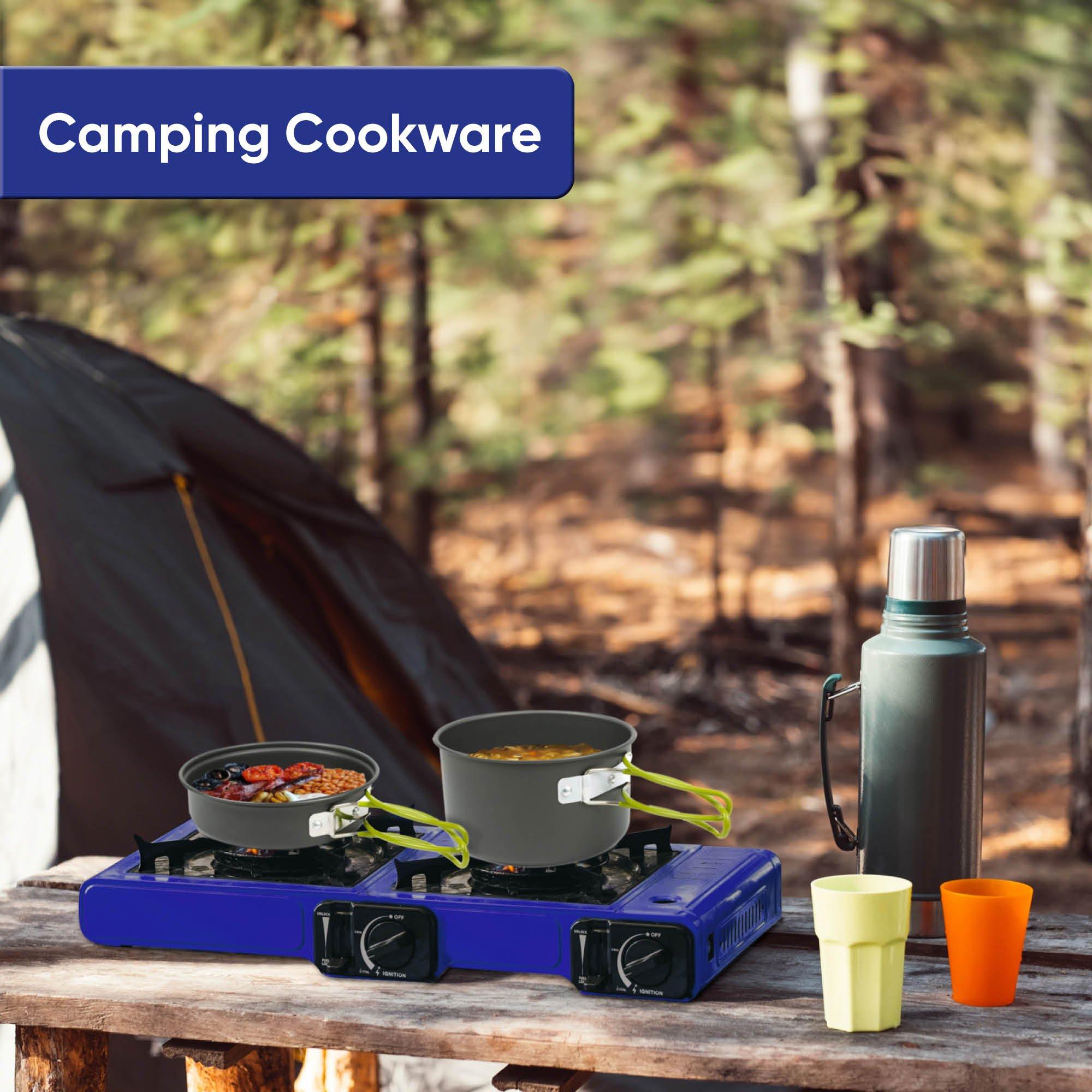 Grey - Streetwize - 10 Piece Camping Cookware Set - 7