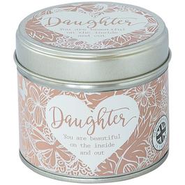 Said With Sentiment 7352 - Daughter Candle in Tin