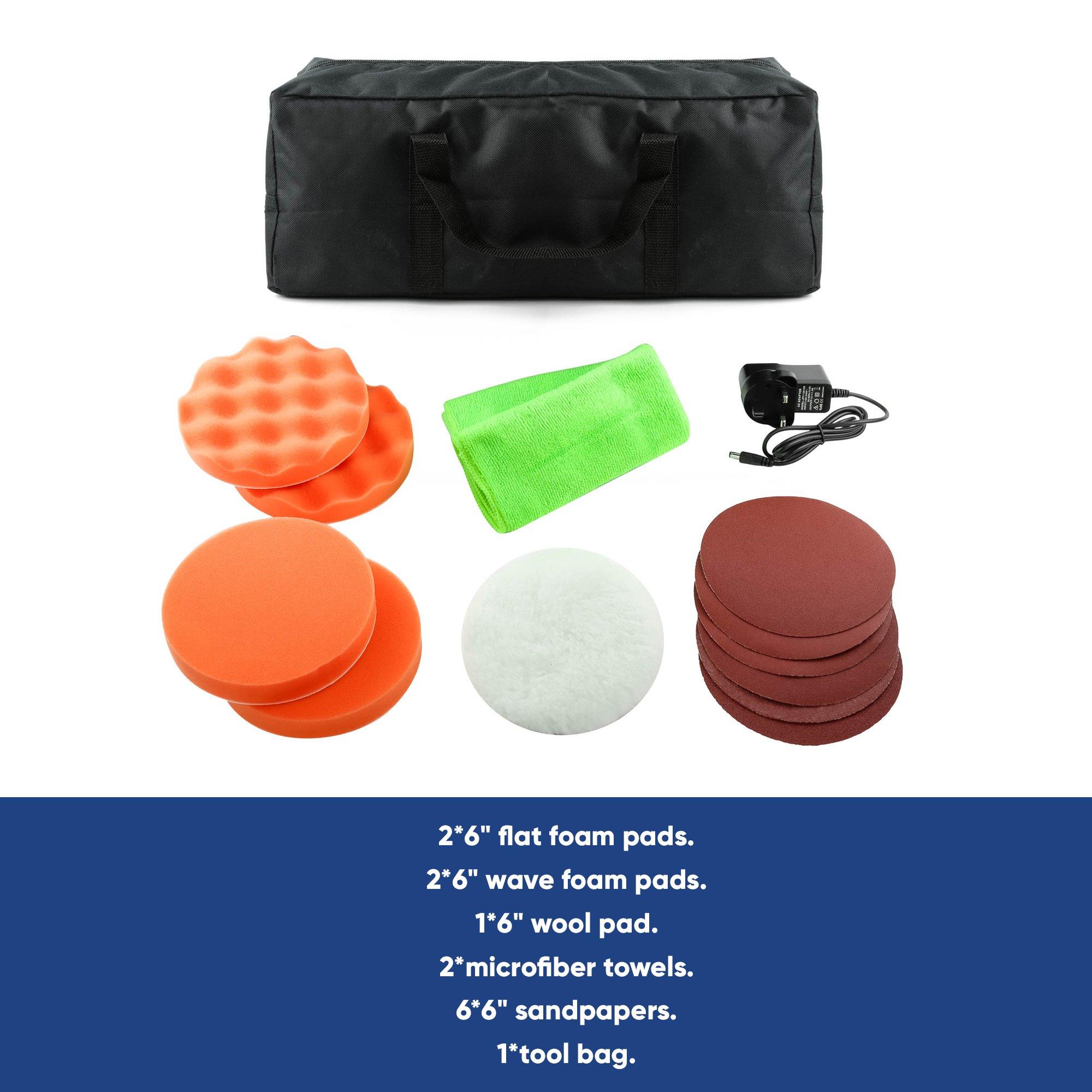 Blue/Black - Streetwize - Cordless Buffer Polisher & Sander - 6