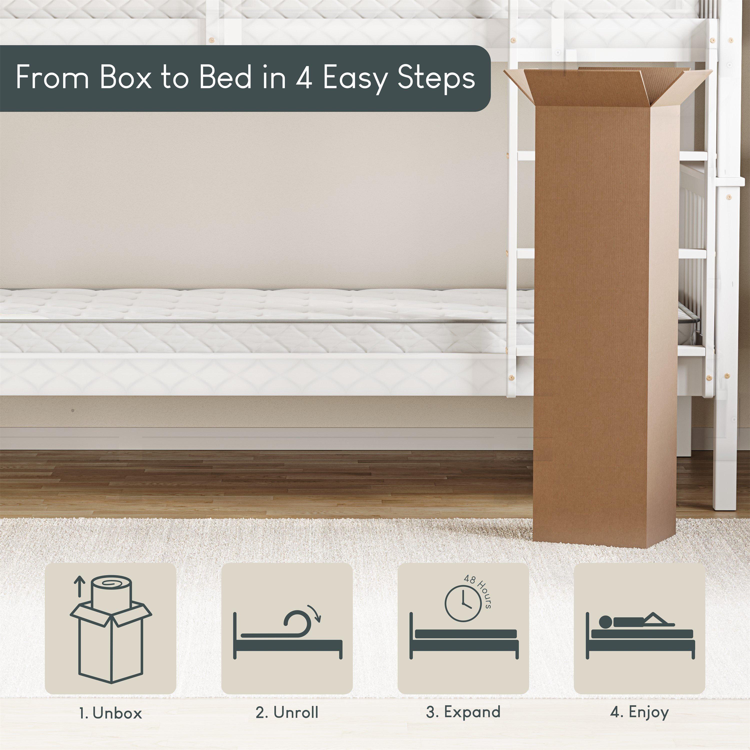 White - Lassic - Milan Kids Triple Sleeper Bunk Bed & Mattress Set - 11