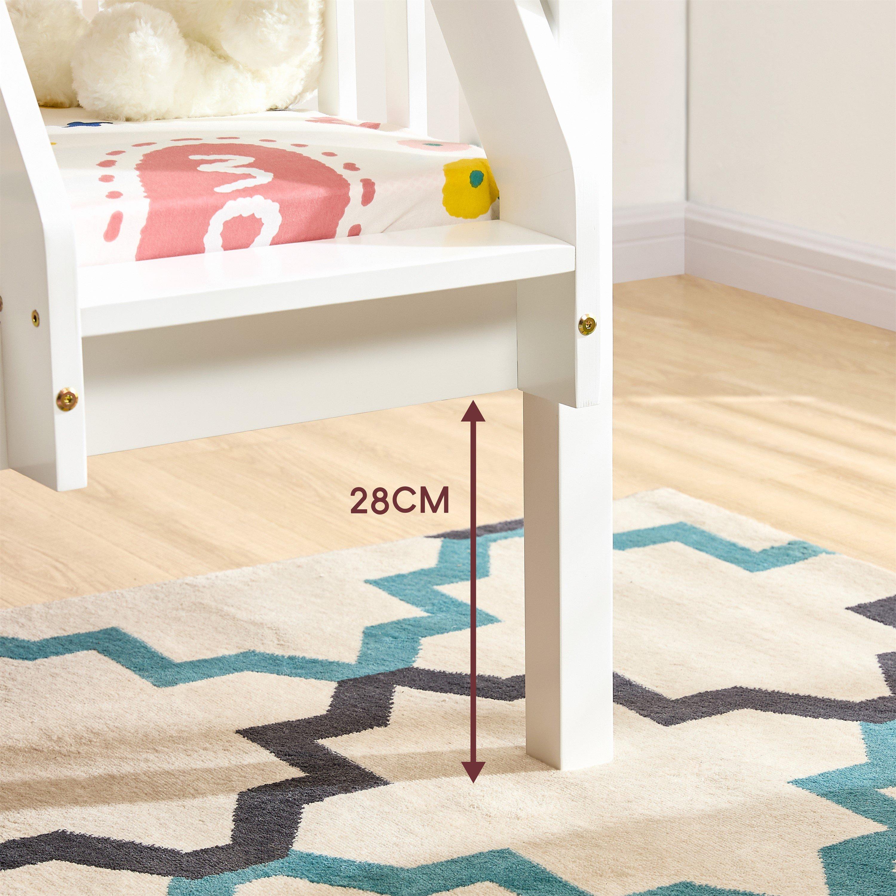 White - Lassic - Milan Kids Triple Sleeper Bunk Bed & Mattress Set - 4