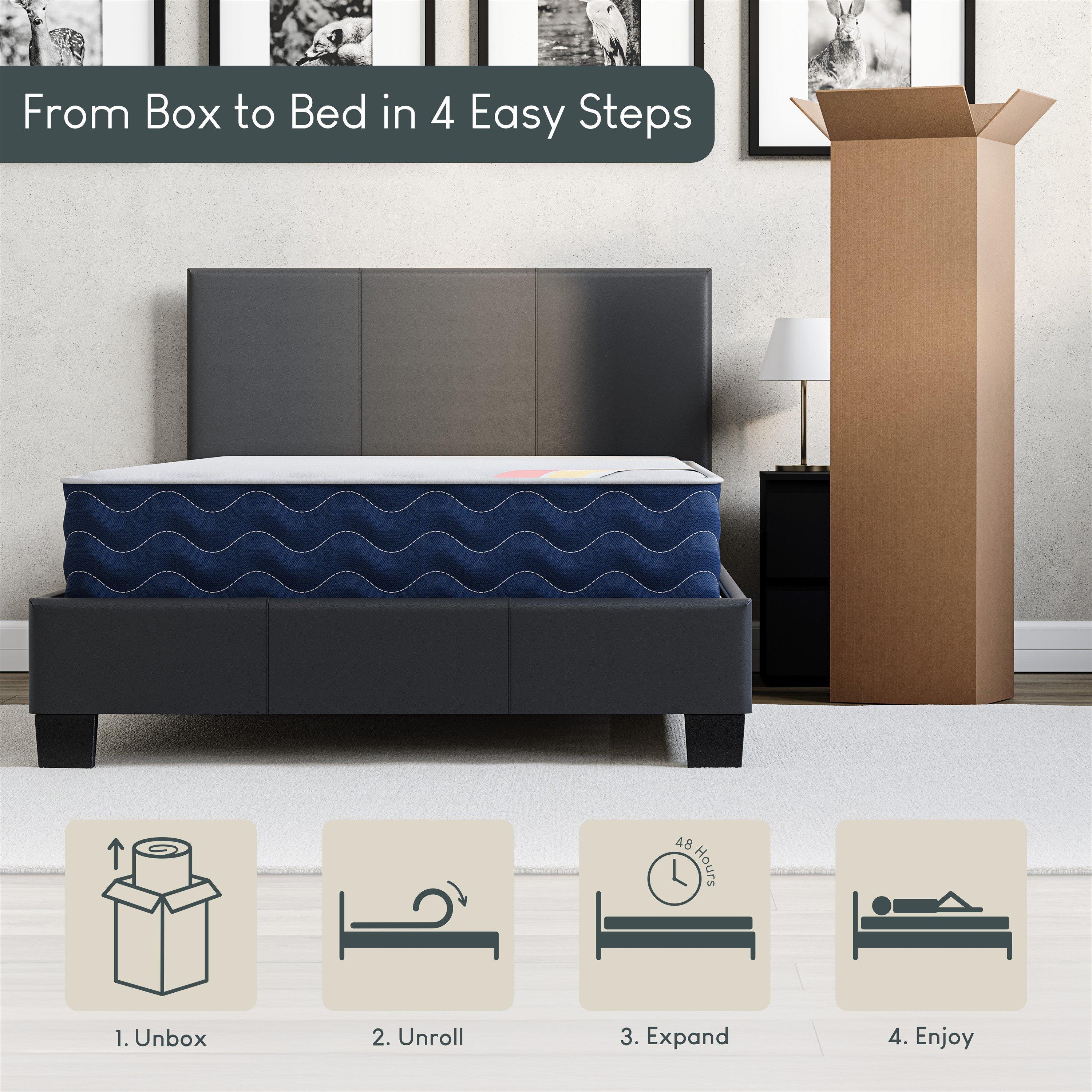 Pine - Lassic - Corona Low Foot Single Wooden Bed & Mattress Set - 10