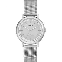 Furla Ladies Furla Easy Solar Silver Watch WW00023008L1