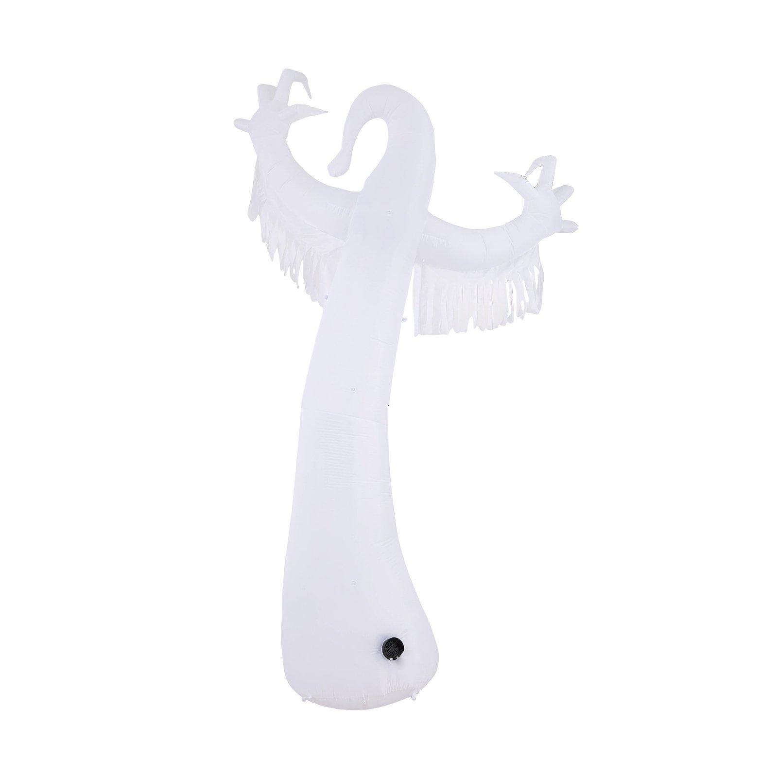 White - LIFE IDEAS - 3M Halloween Inflatable Scary White Ghost - 3
