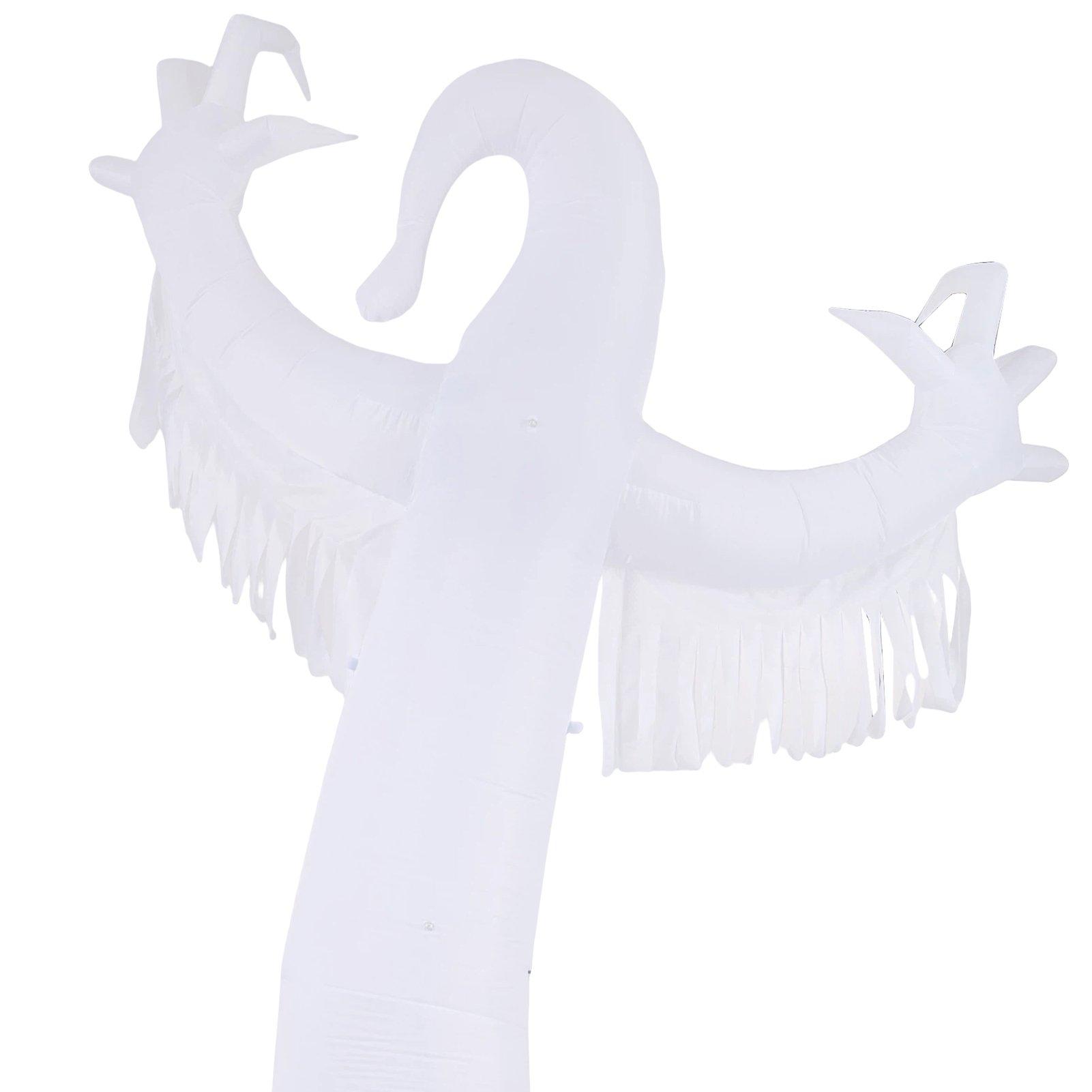 White - LIFE IDEAS - 3M Halloween Inflatable Scary White Ghost - 6