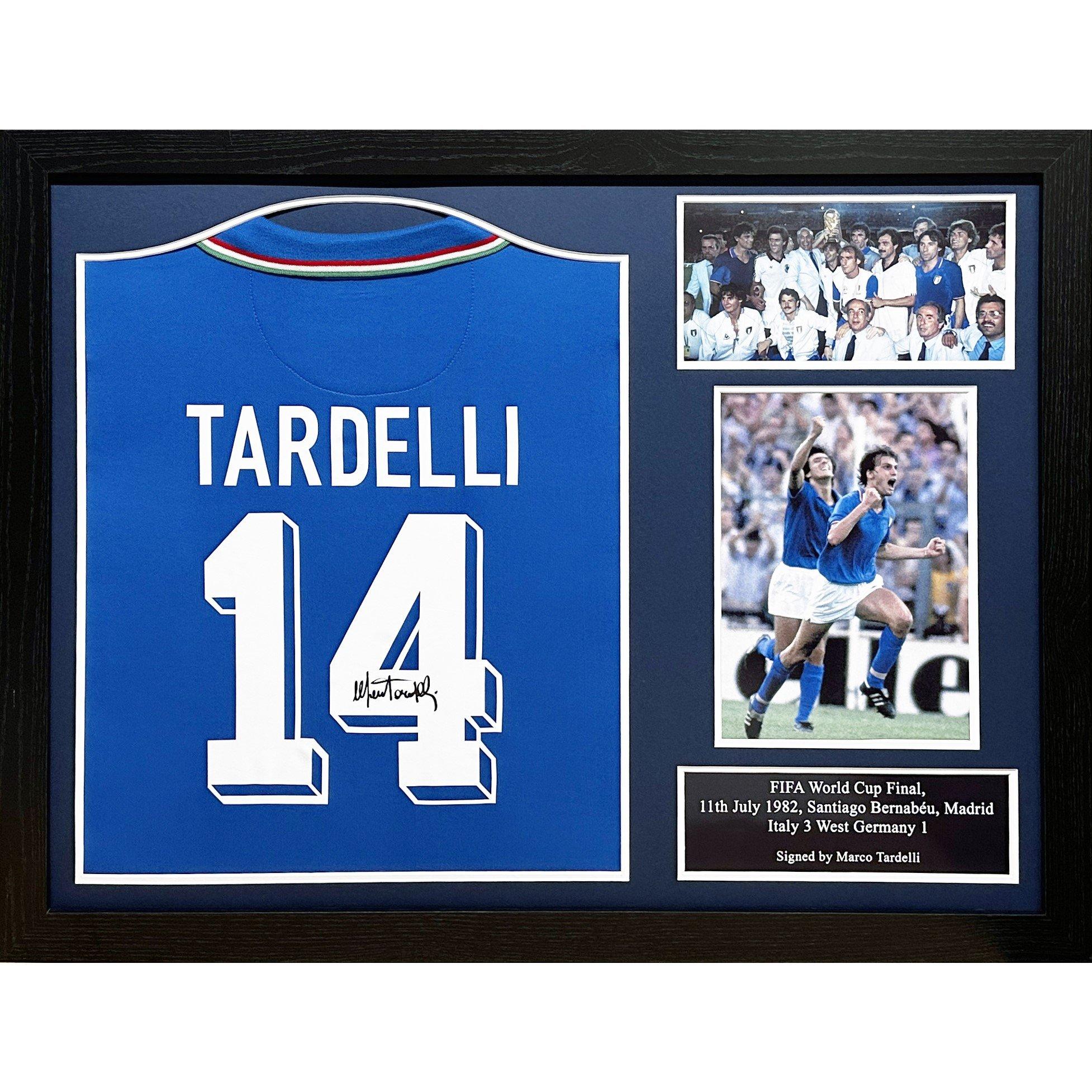 Blue - AllStarSignings Ltd - Marco Tardelli signed & framed Italy 1982 shirt - 1