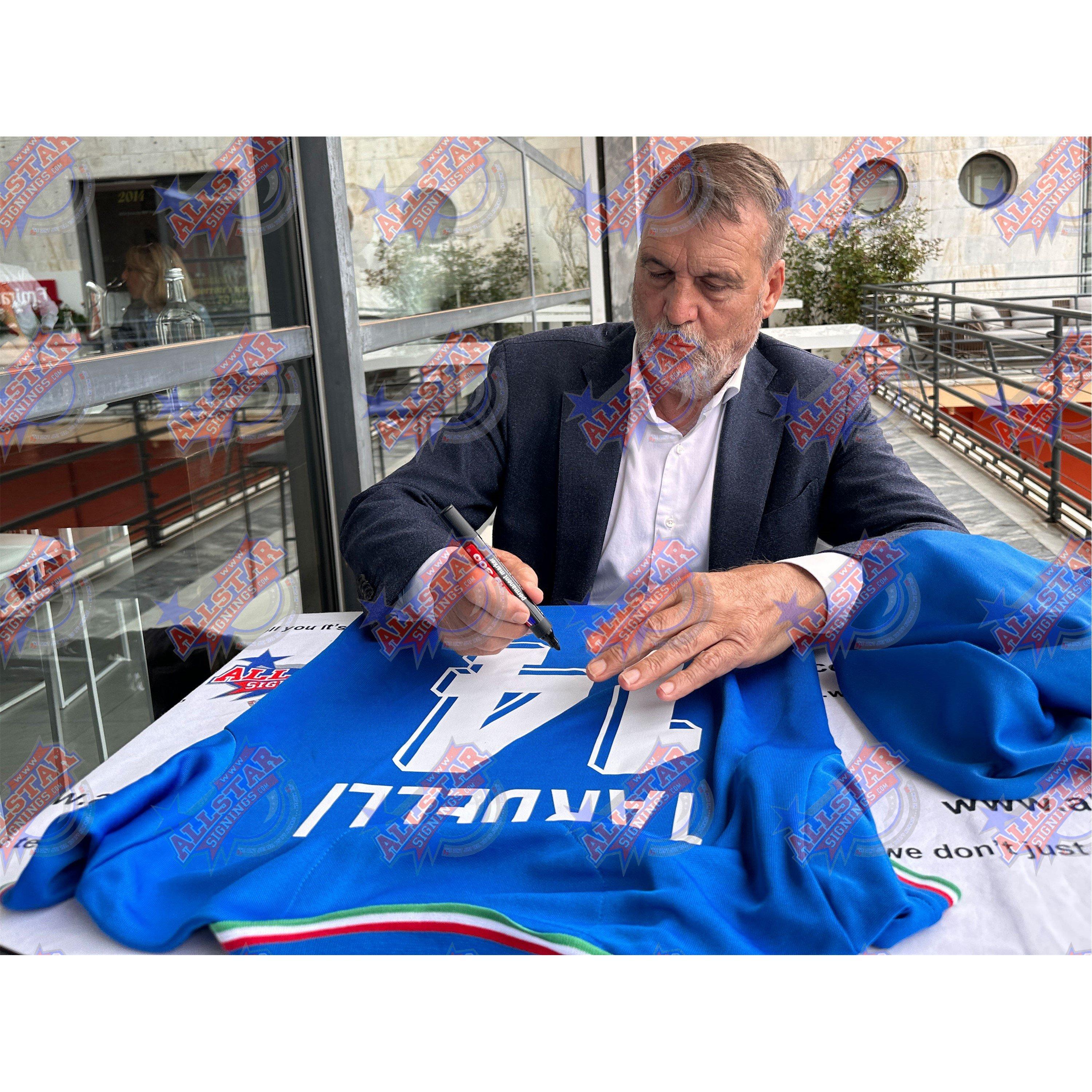 Blue - AllStarSignings Ltd - Marco Tardelli signed & framed Italy 1982 shirt - 2