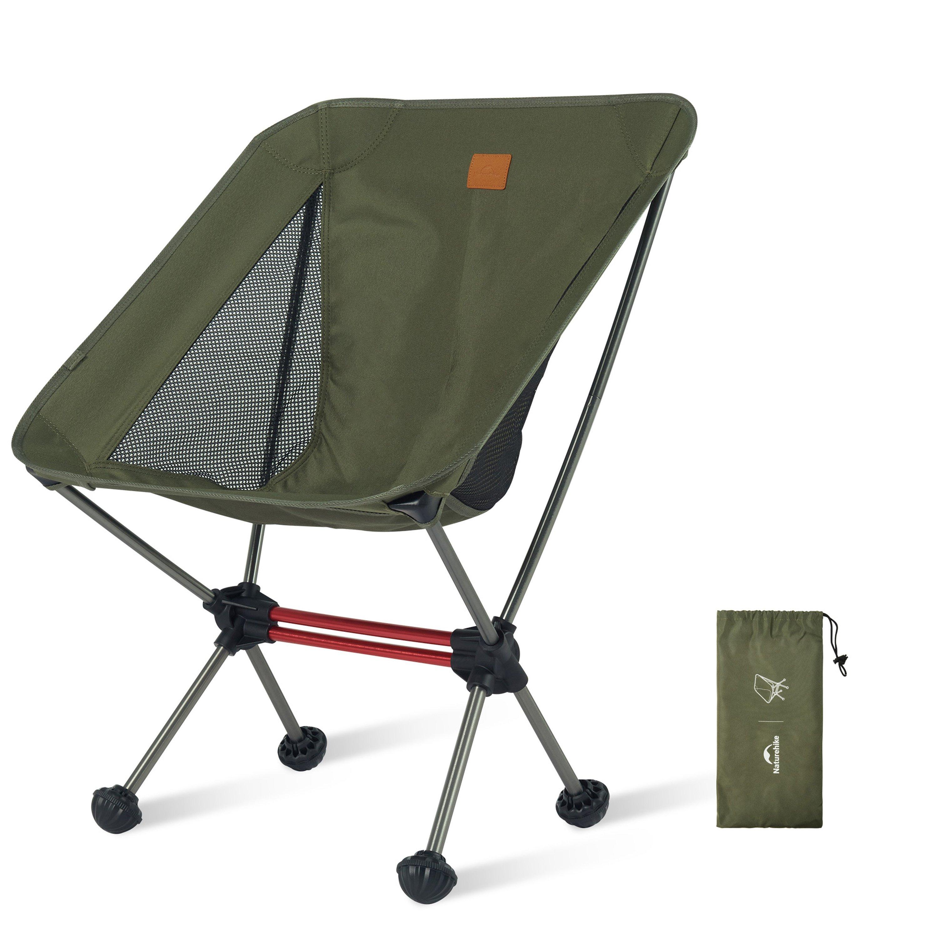 Naturehike  Stellaluna L01 Ultralight Camping Chair - Forest Green - 57x51x71cm