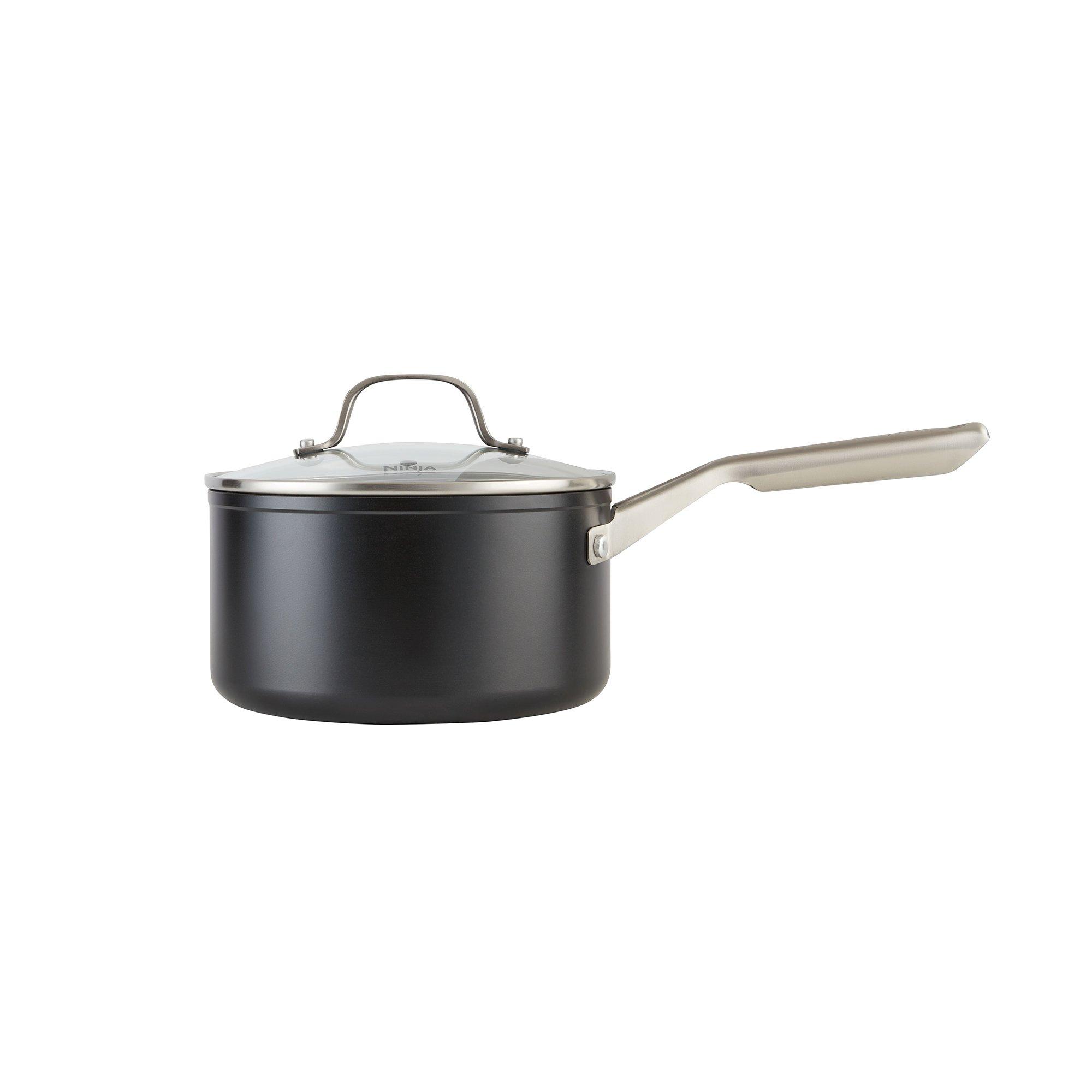 Black - Ninja - ZEROSTICK Essentials 20cm Saucepan C10220UK - 5