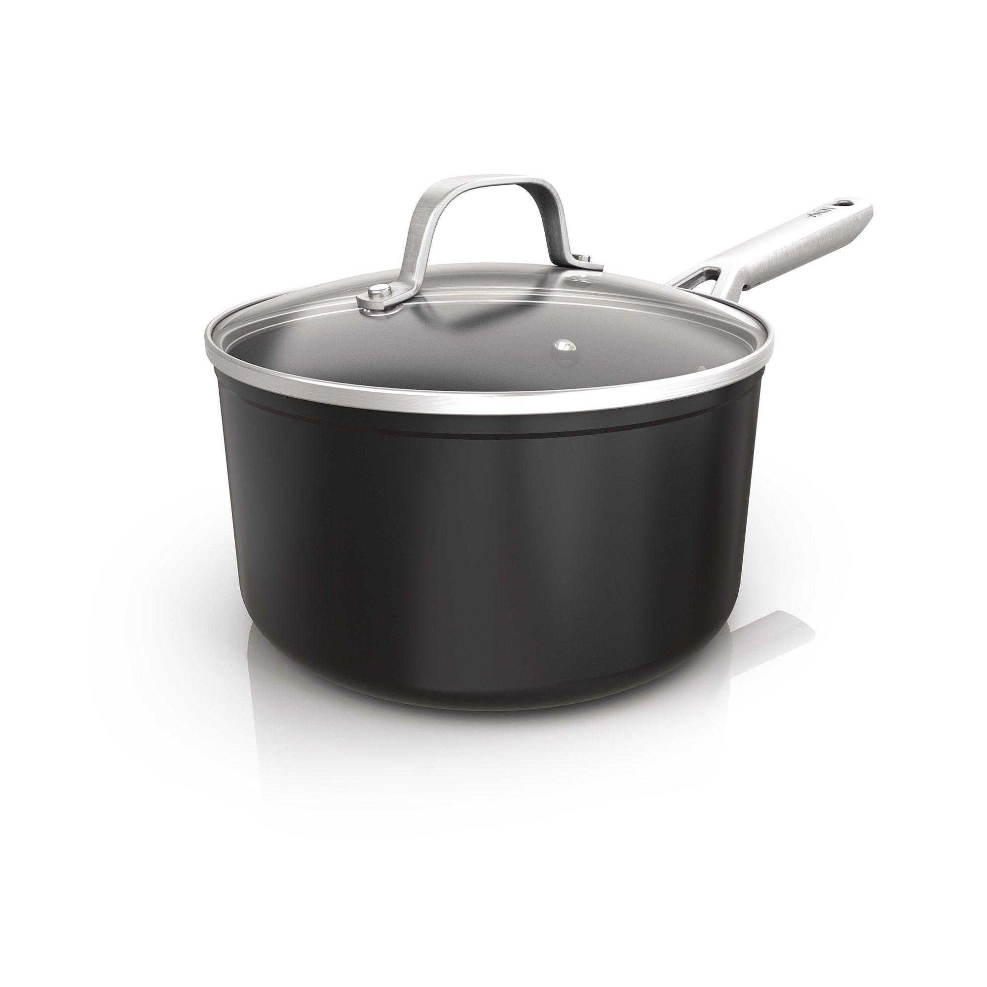 Black - Ninja - ZEROSTICK Essentials 20cm Saucepan C10220UK - 6
