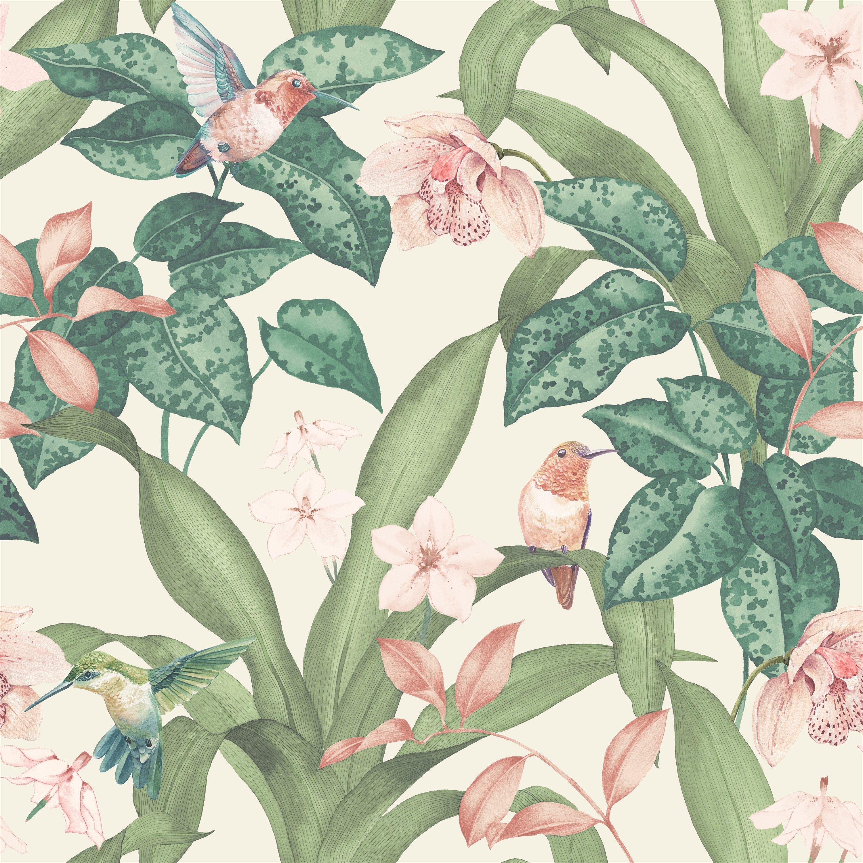Arthouse  Pretty Botanical Wallpaper Neutral