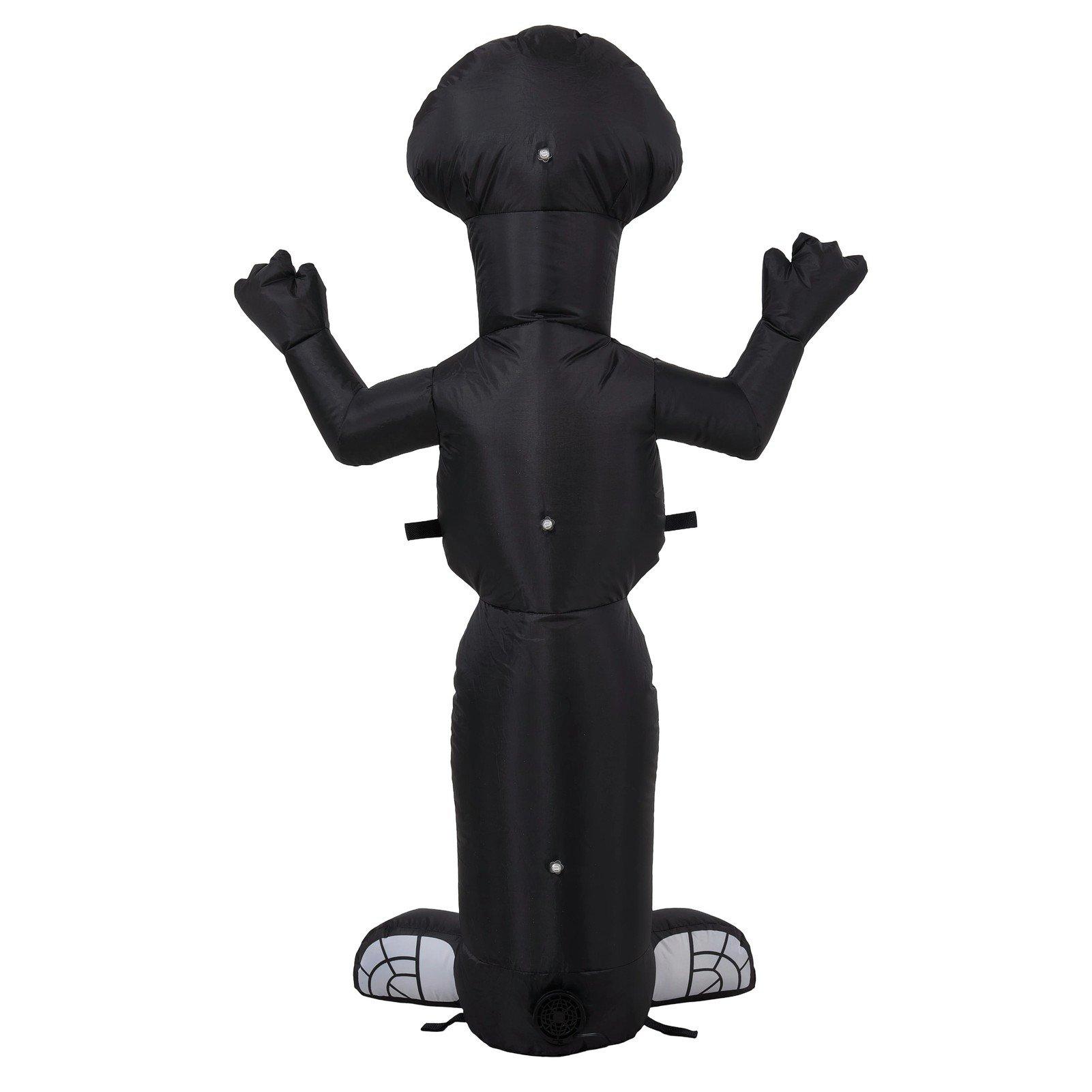 Black/White - LIFE IDEAS - 4 FT Halloween Inflatable Skeleton Decoration - 5