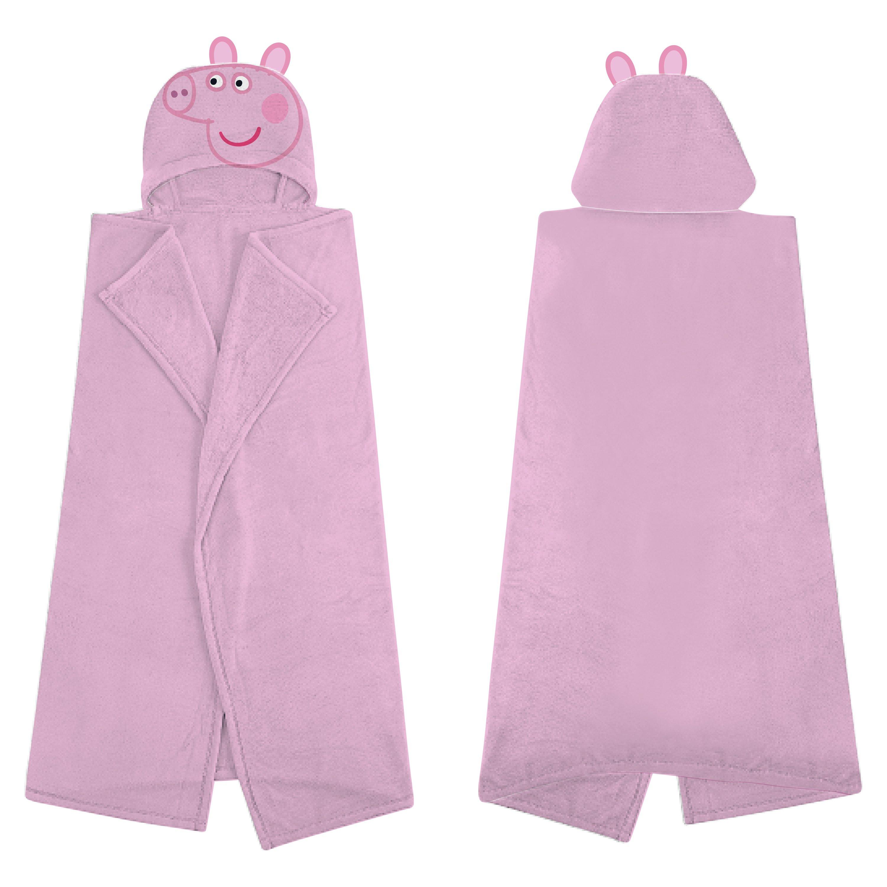 Peppa Pig  Kids Peppa Happy Hooded 3D Fleece Blanket - colour
