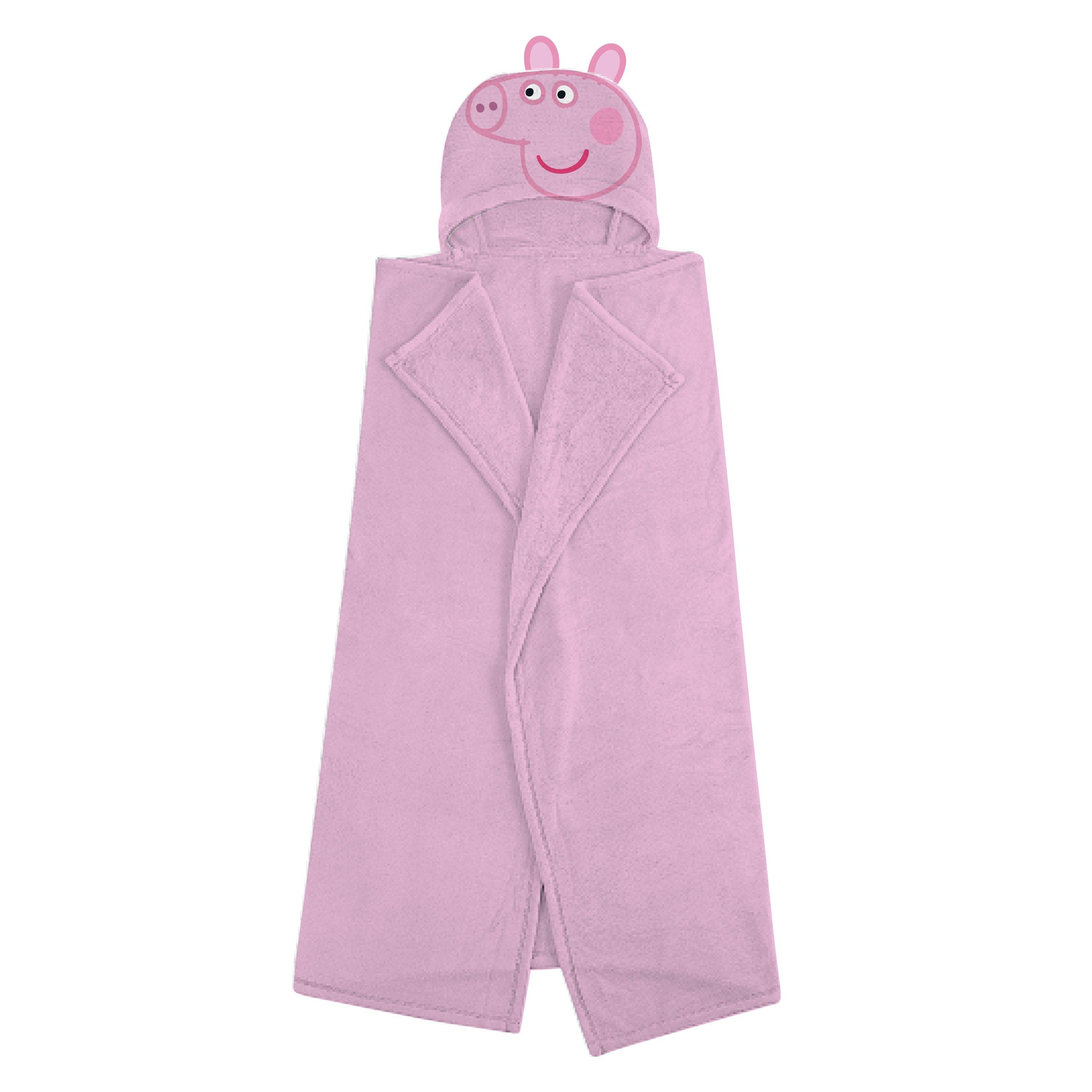 Multicolour - Peppa Pig - Peppa Happy Hooded 3D Fleece Blanket - 2