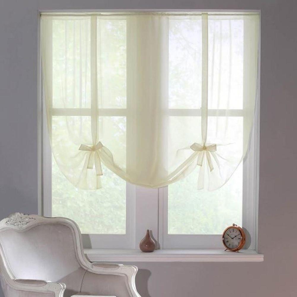 Alan Symonds Extra Wide Plain Voile Tie Up Blinds