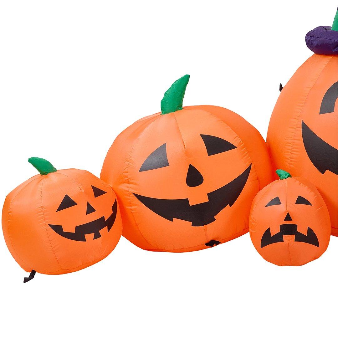Multi - LIFE IDEAS - 7 FT Halloween Inflatable Pumpkin Family - 3