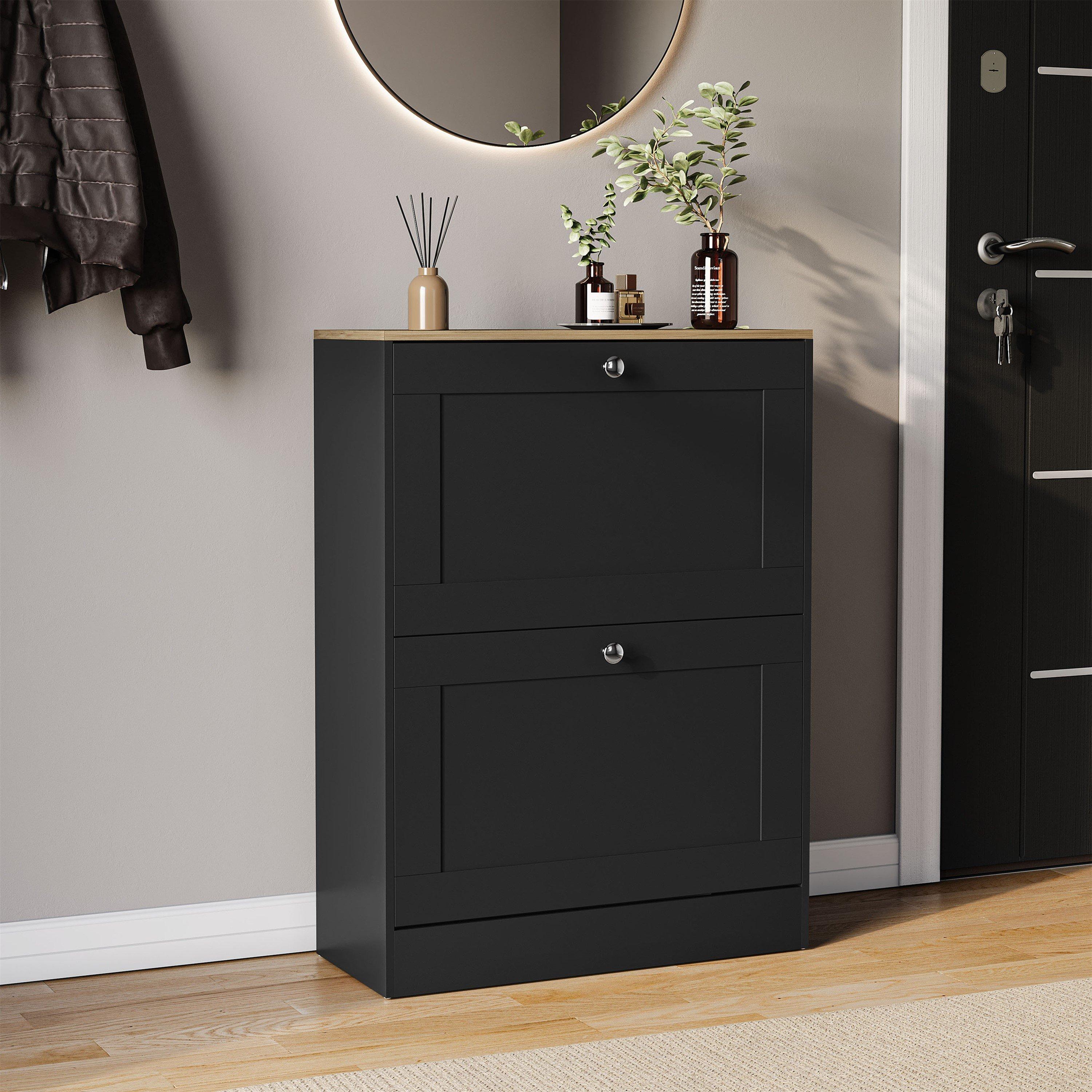 Vida Designs 2 Drawer Shoe Cabinet