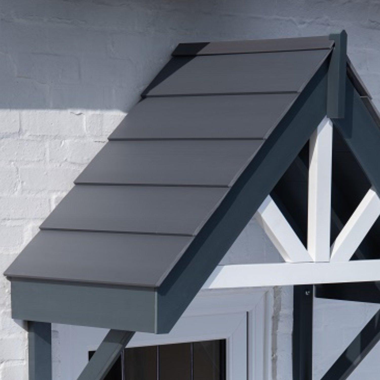Grey - Greenhurst - Deluxe Door Canopy - 2