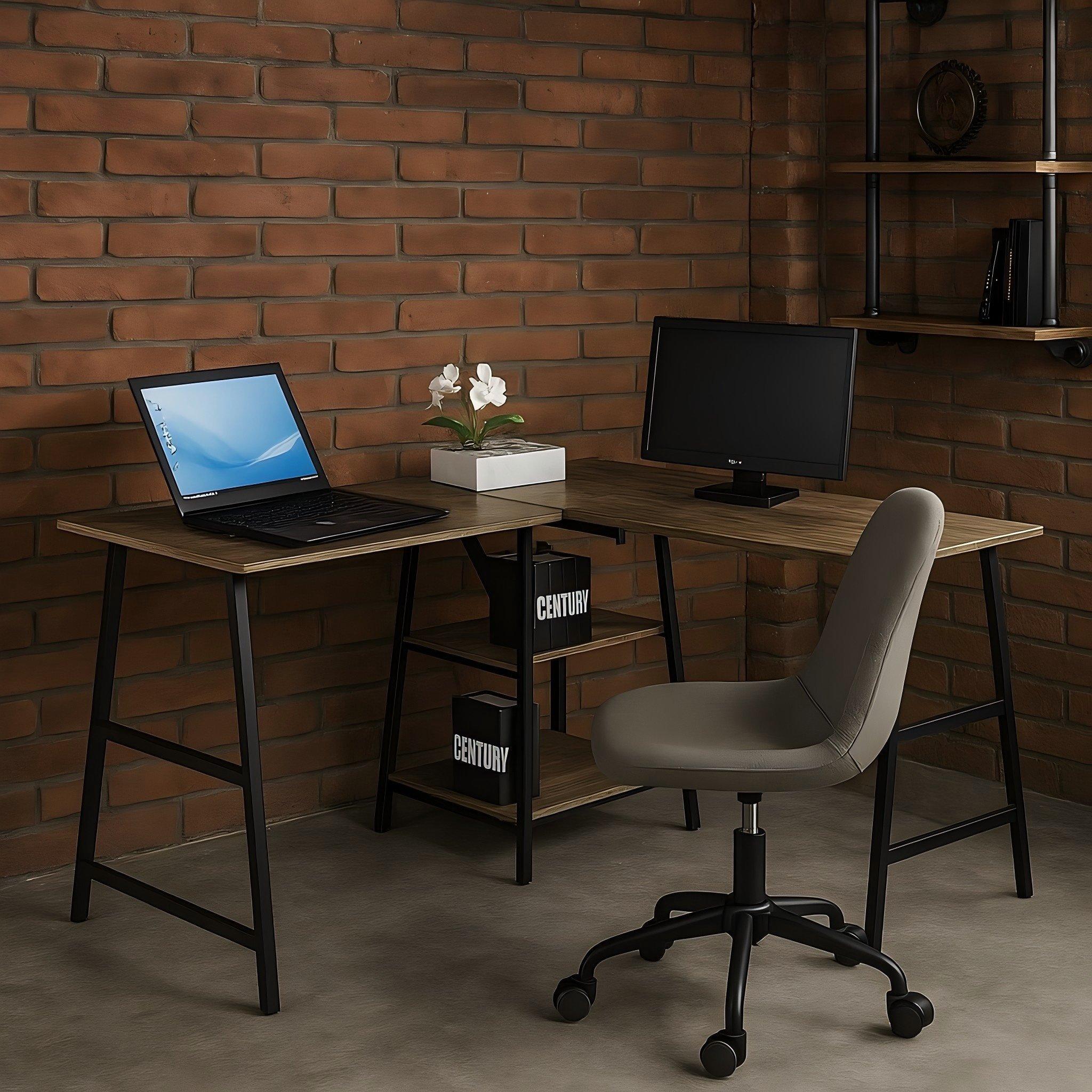 Vintage - Urban Meuble - Industrial L-Shaped Corner Desk - 4