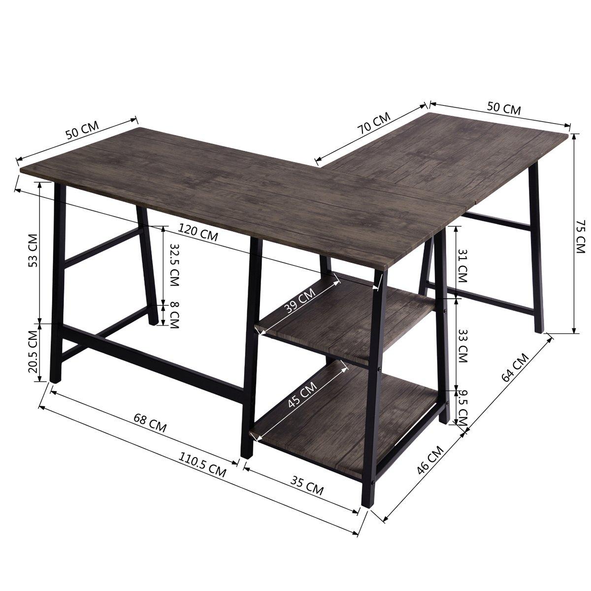 Vintage - Urban Meuble - Industrial L-Shaped Corner Desk - 6
