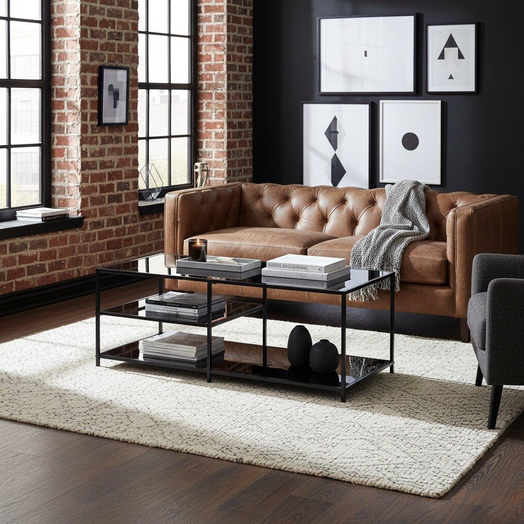 Transparent - Urban Meuble - Modern Black Glass Coffee Table - 3