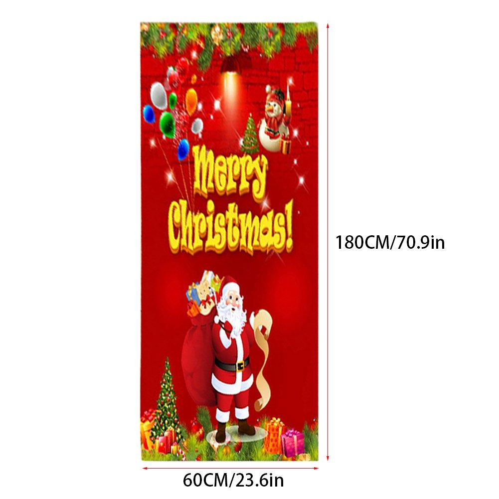 Red - LIFE IDEAS - Christmas Digital - Printed Santa Claus Floor Mat - 2