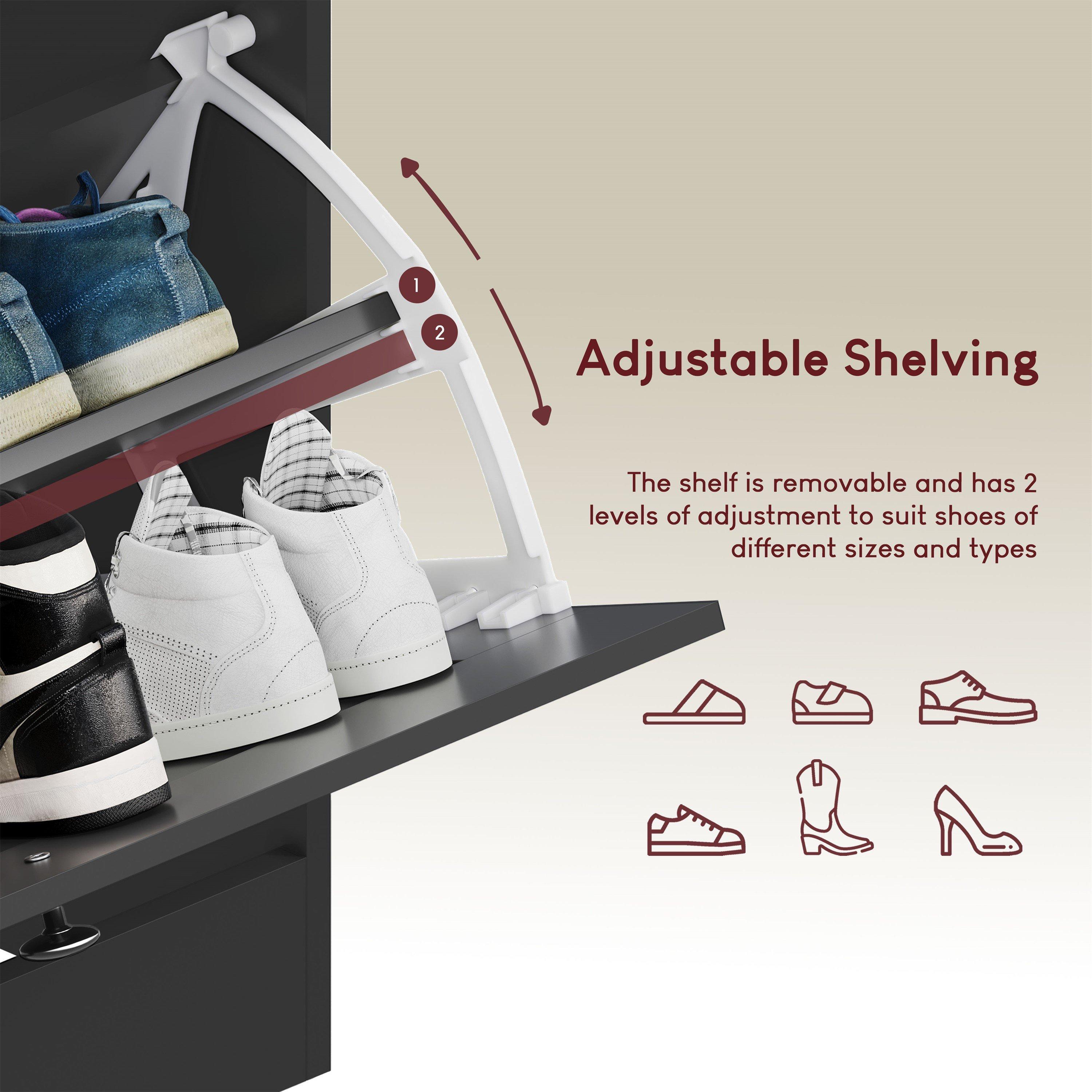 Black & Oak - Lassic - Vida Designs 3 Drawer Shoe Cabinet - 6