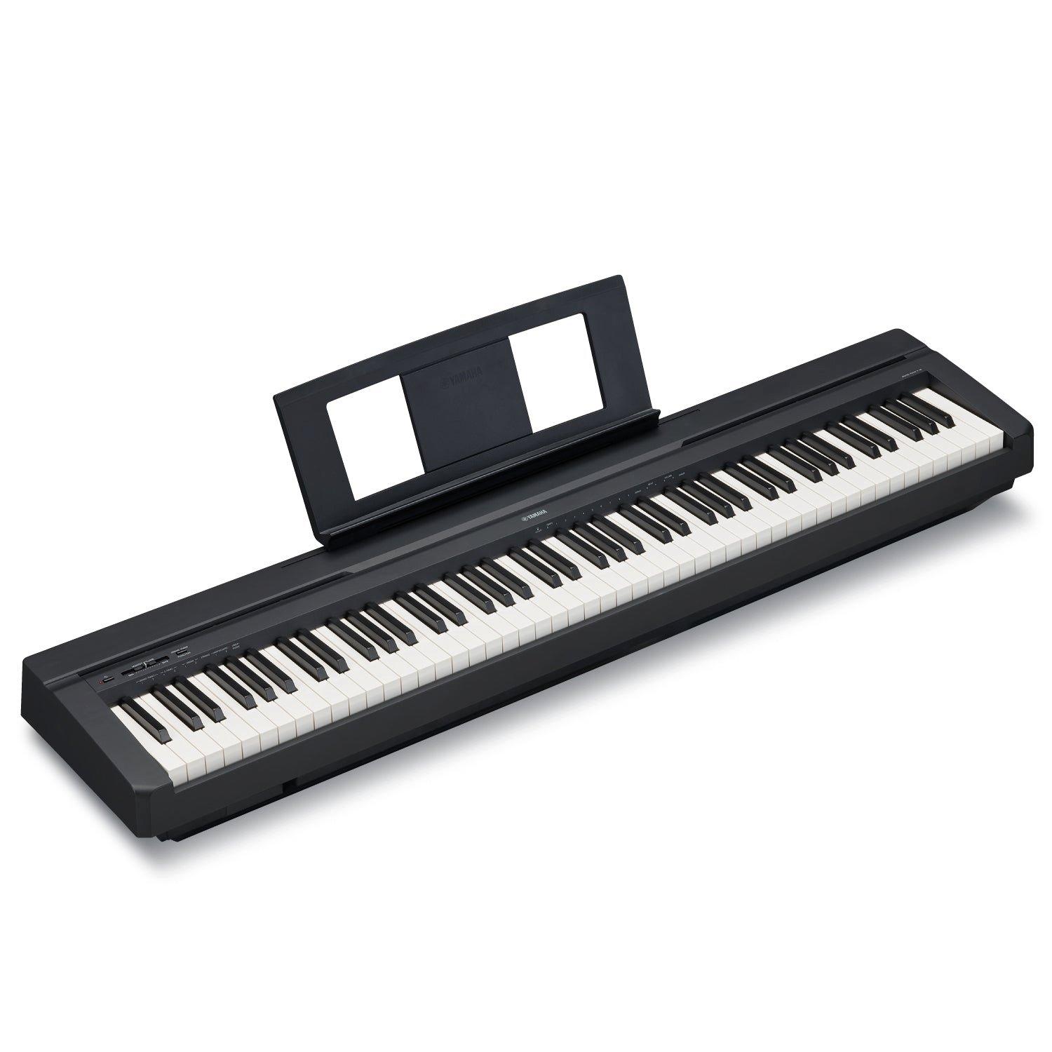 Black - Yamaha - P45 P-Series Digital Piano in Black - 2