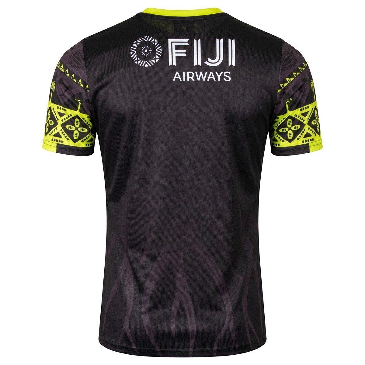 Preto - Umbro - Mens Fiji Pre-Match Rugby Shirt 2026 - 2
