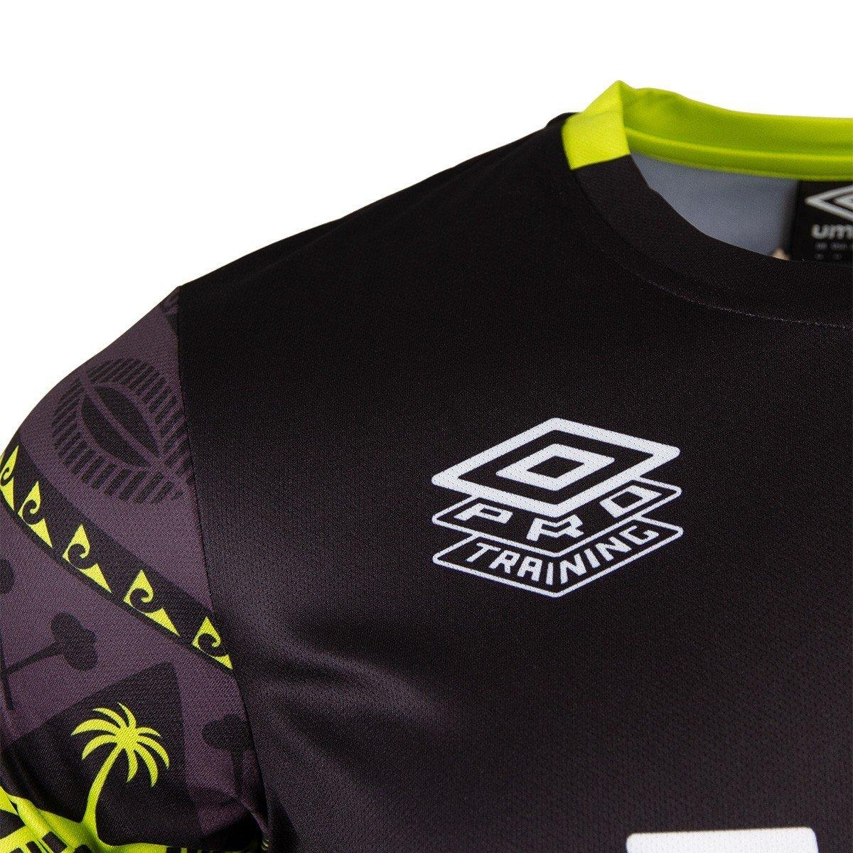 Preto - Umbro - Mens Fiji Pre-Match Rugby Shirt 2026 - 4