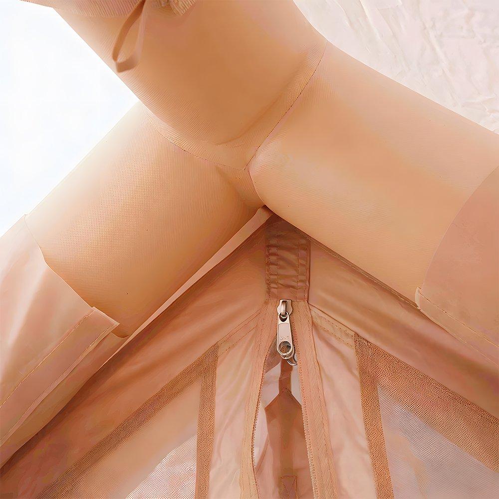 Beige - Breeins - Outdoor Inflatable Camping Tent with Hand Pump - 3