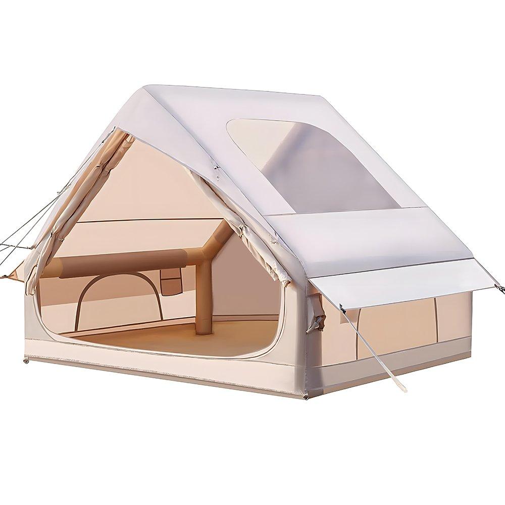 Beige - Breeins - Outdoor Inflatable Camping Tent with Hand Pump - 4